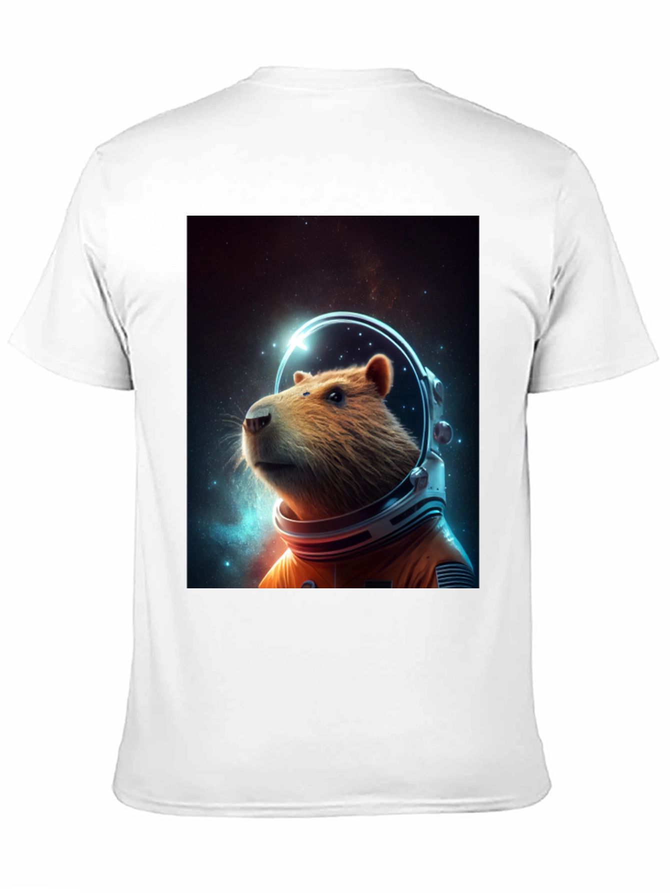 Capybara Astronaut T-Shirt - Space Rodent Tee