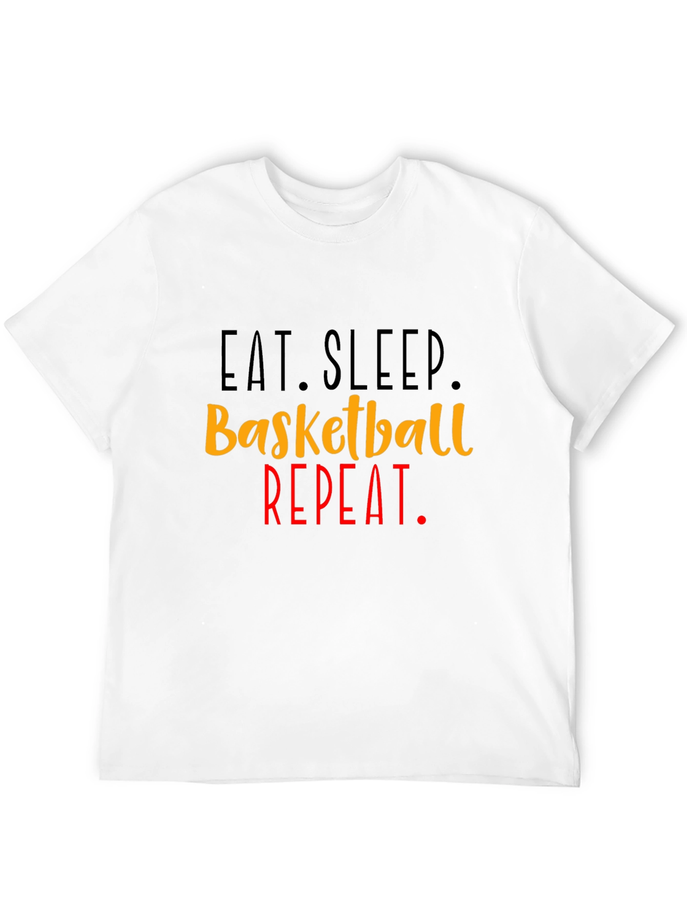 Eat Sleep Basketball Repeat Graphic Tee