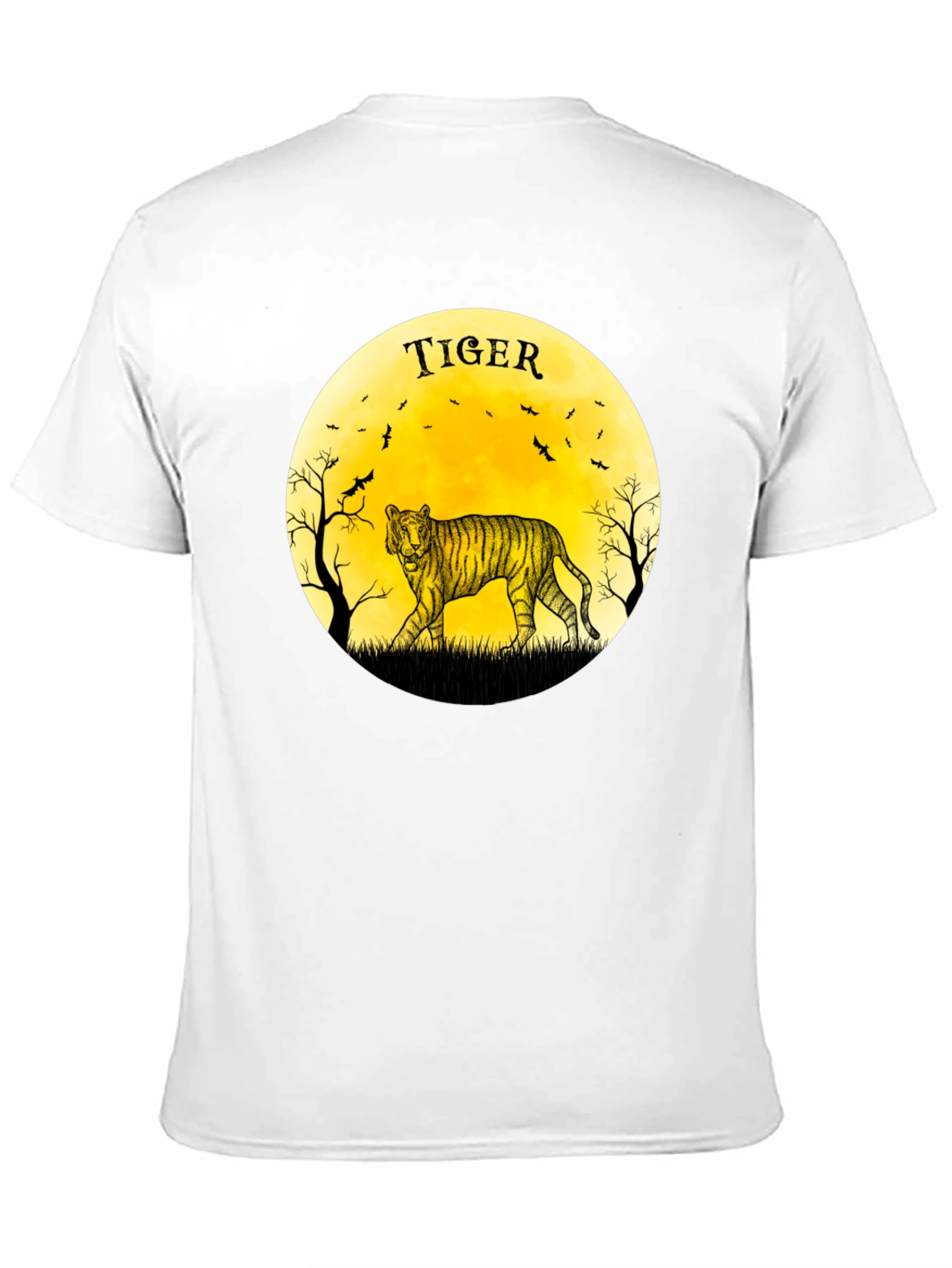 Tiger Moon Graphic Black T-Shirt