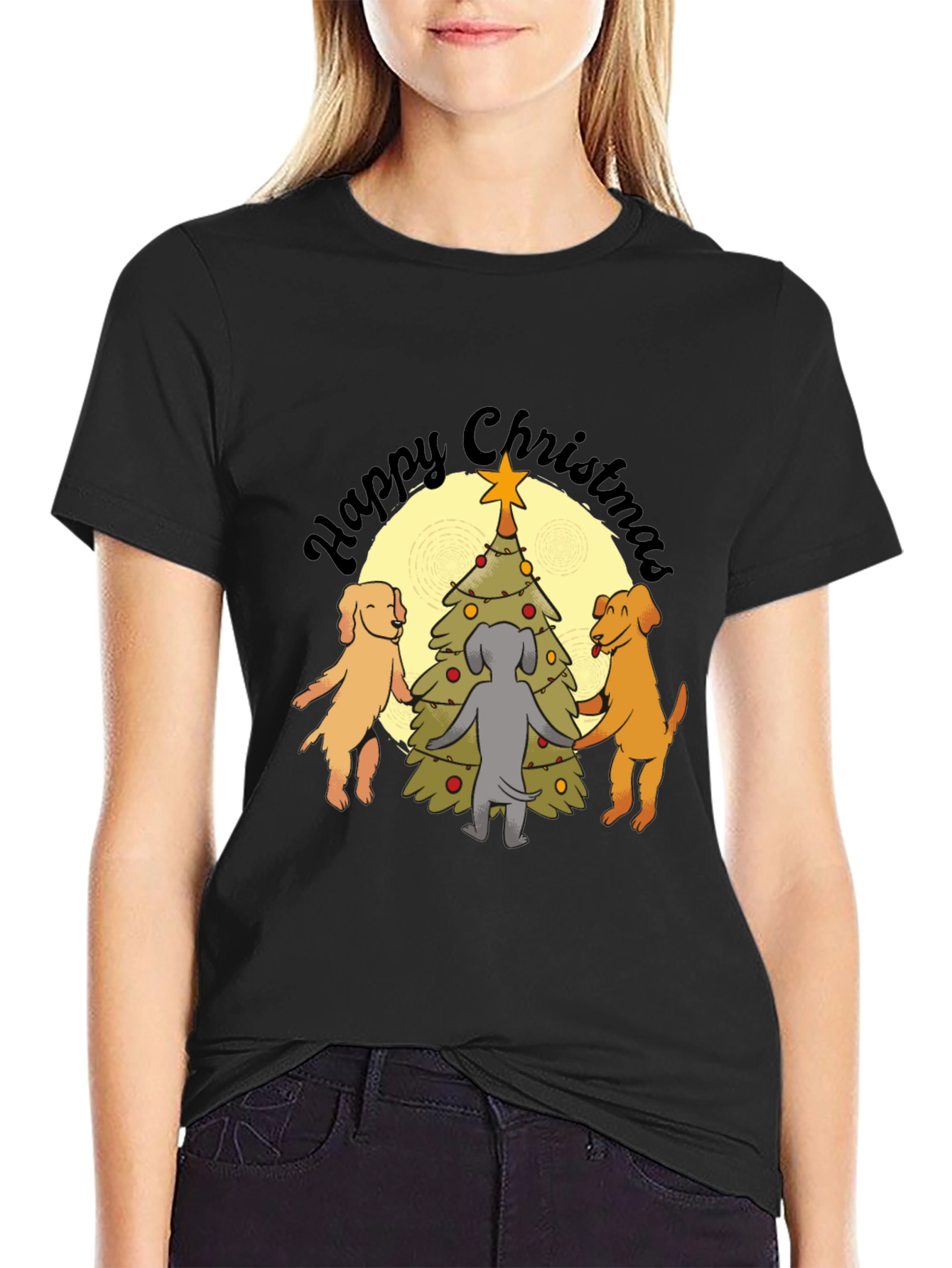Happy Christmas Dogs T-Shirt