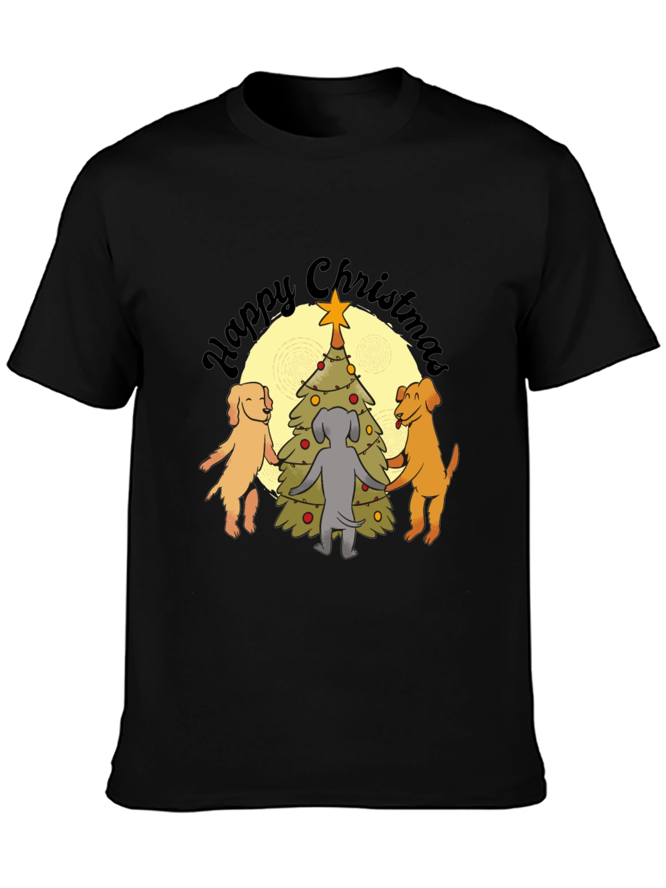 Happy Christmas Dogs T-Shirt
