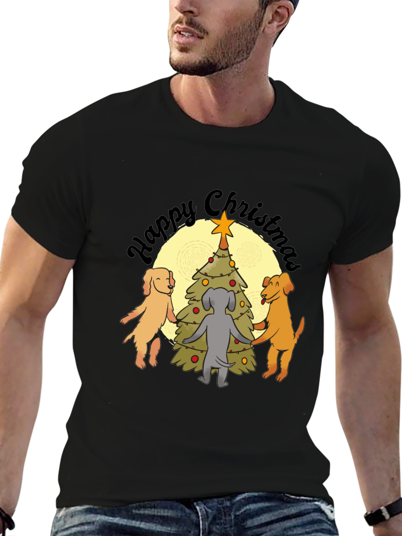 Happy Christmas Dogs T-Shirt