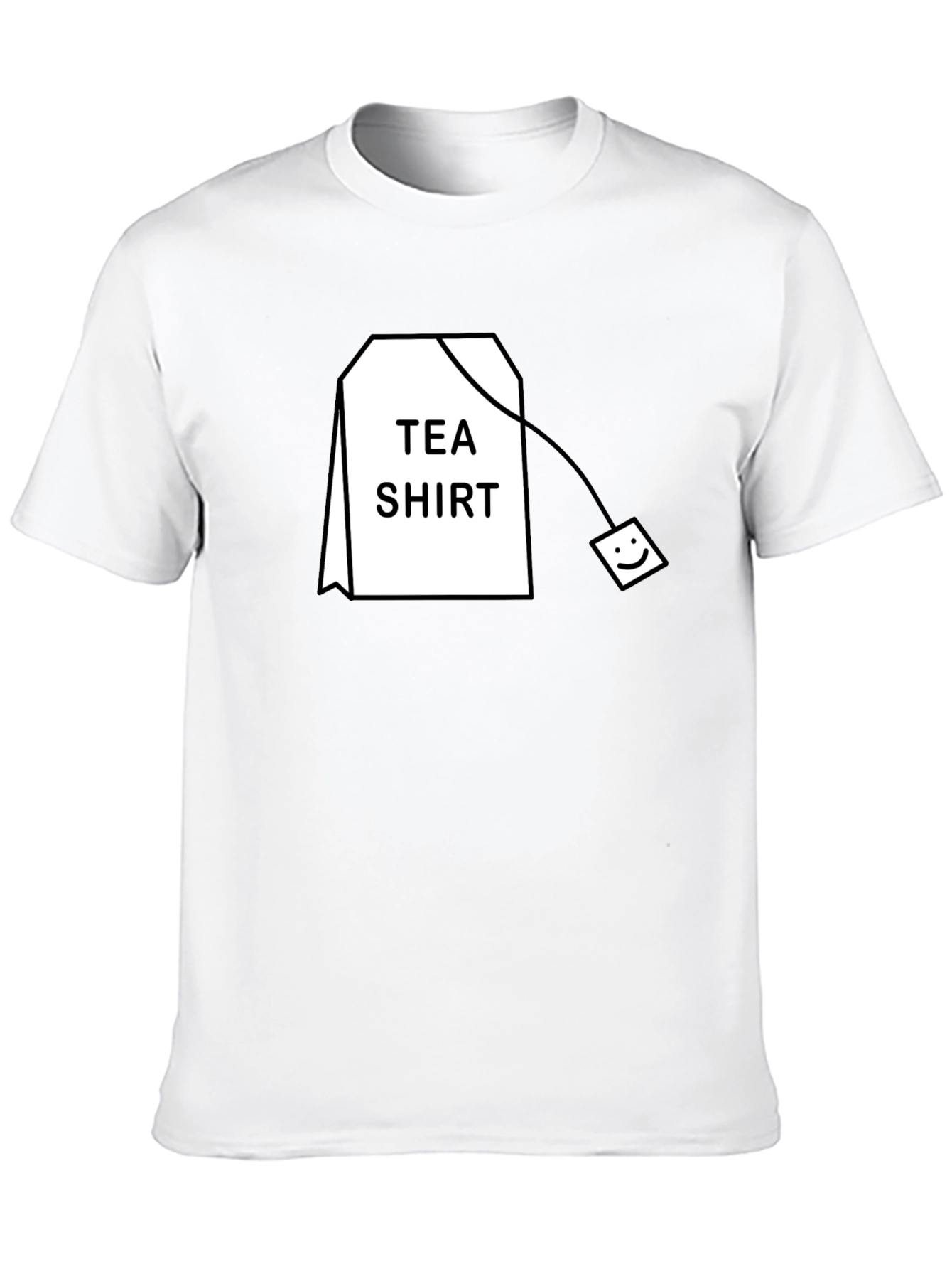 Tea Shirt Graphic T-Shirt - Black Cotton Blend