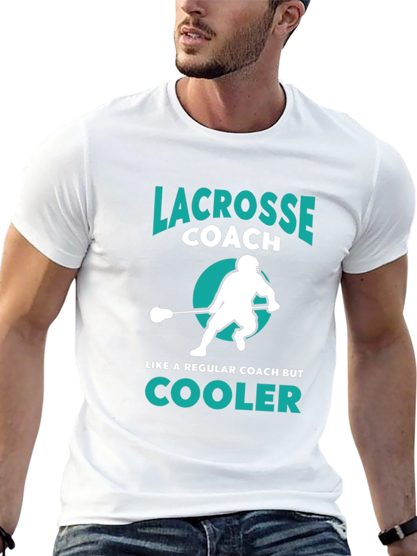 Lacrosse Coach T-Shirt - Cooler Than Regular Coaches