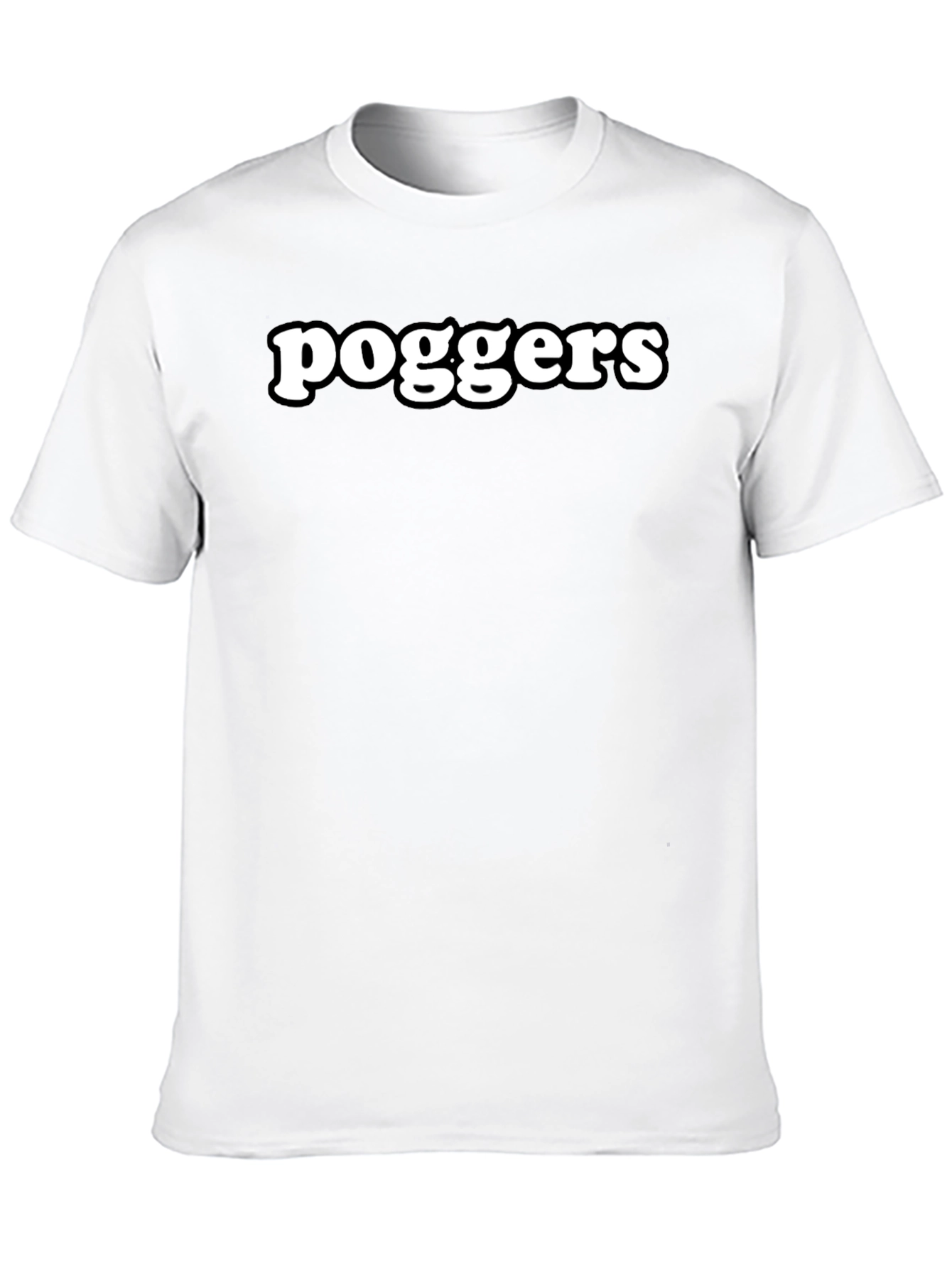 Poggers Black Graphic T-Shirt