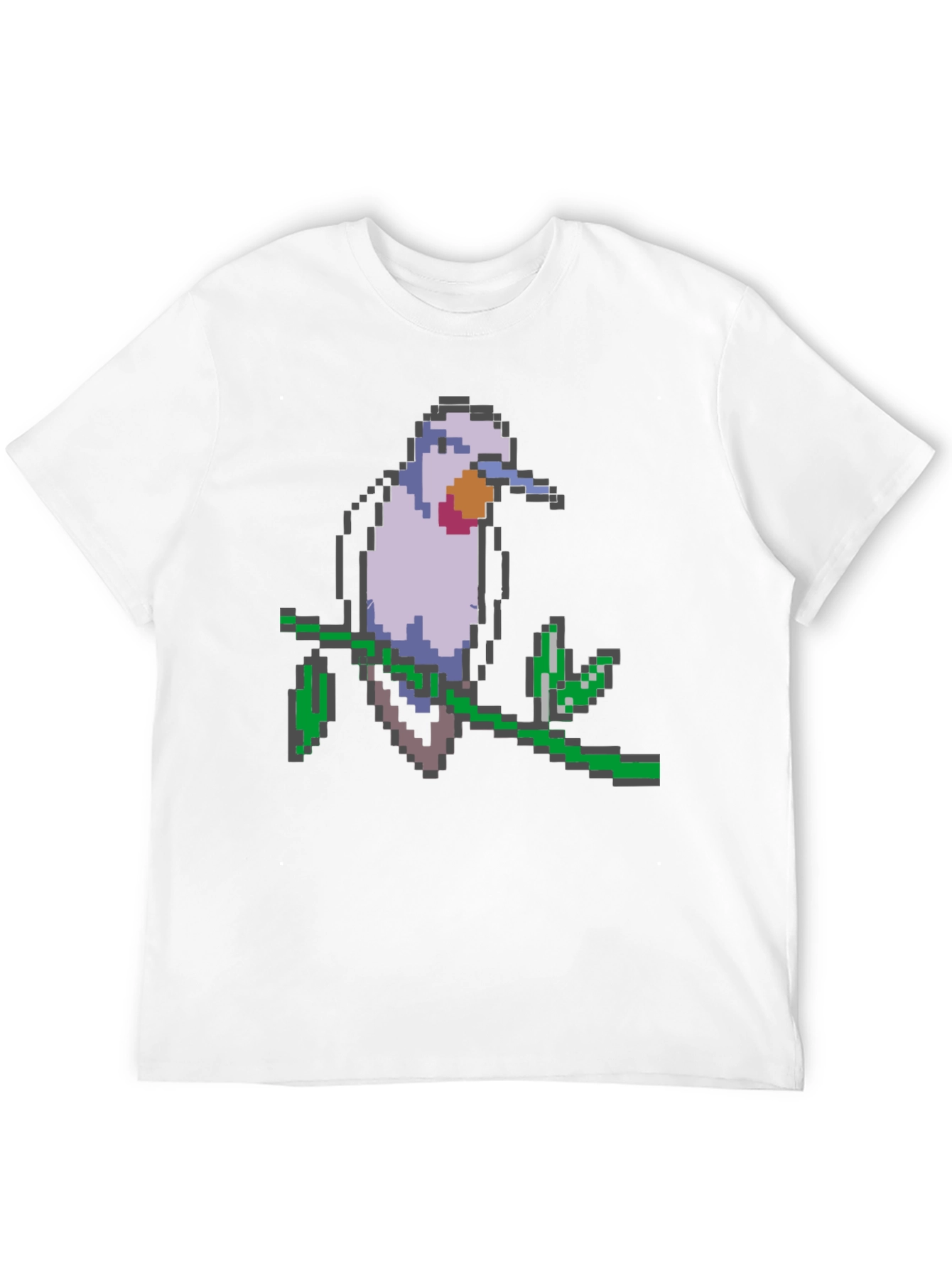 Pixel Bird Graphic Tee - Black T-Shirt