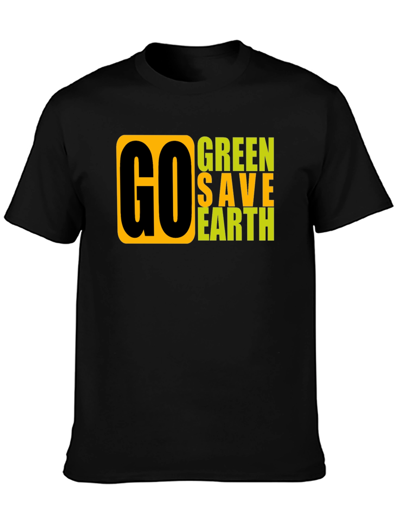 Go Green Save Earth Graphic T-Shirt
