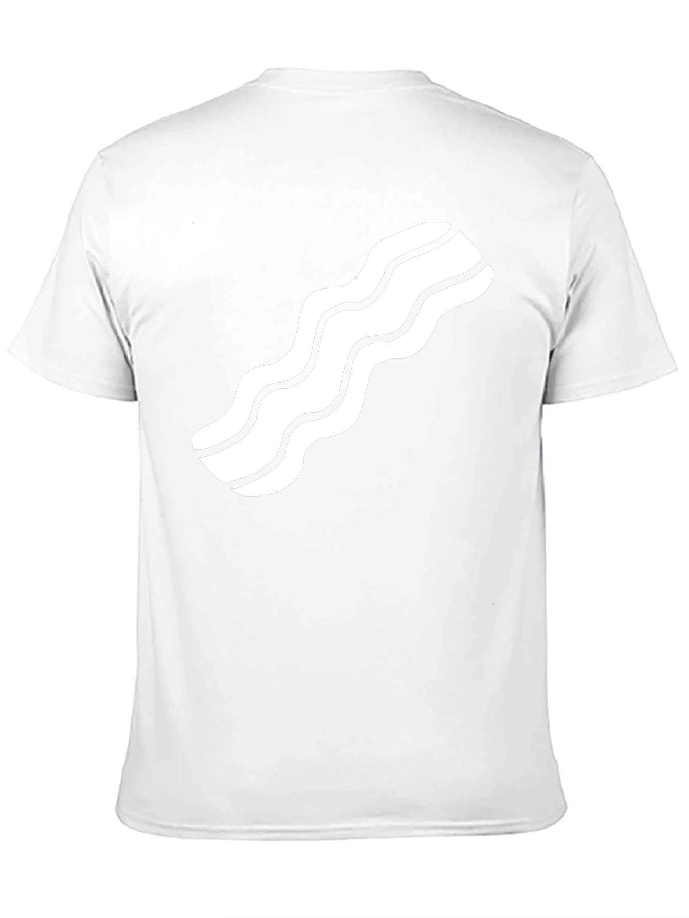 Bacon Strip Graphic Tee - Casual Black T-Shirt