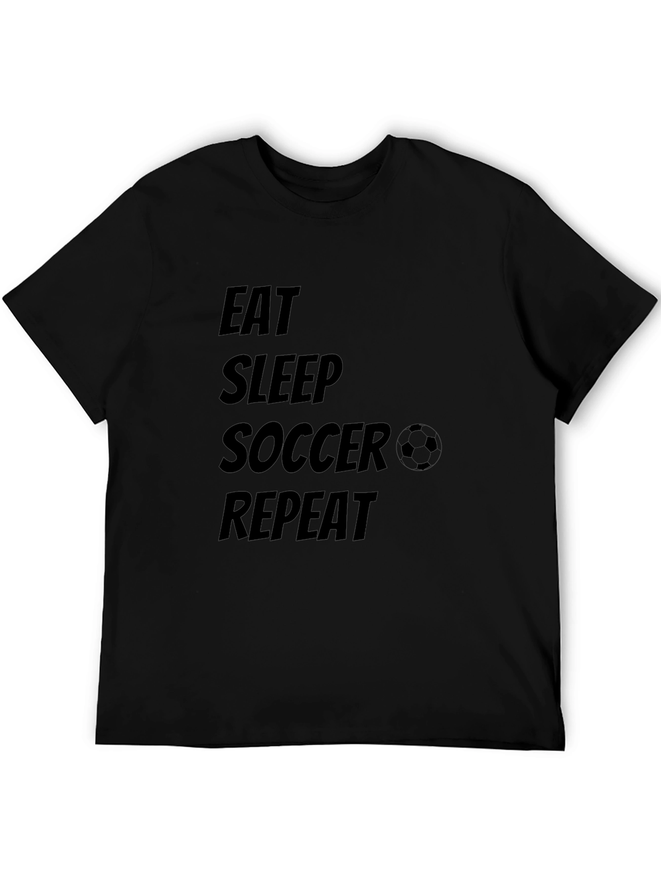 Eat Sleep Soccer Repeat Graphic Tee