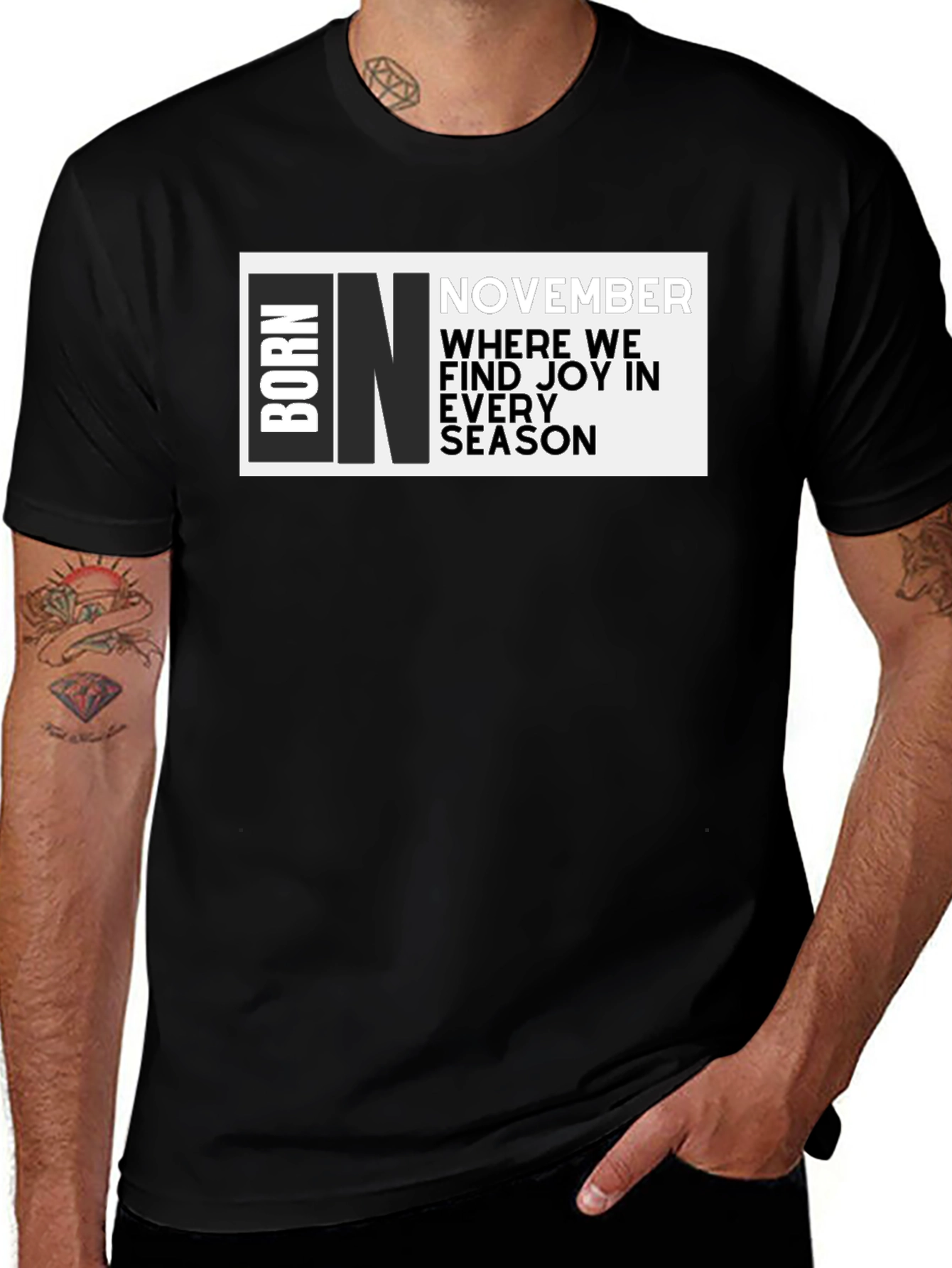 Born In November Graphic T-Shirt