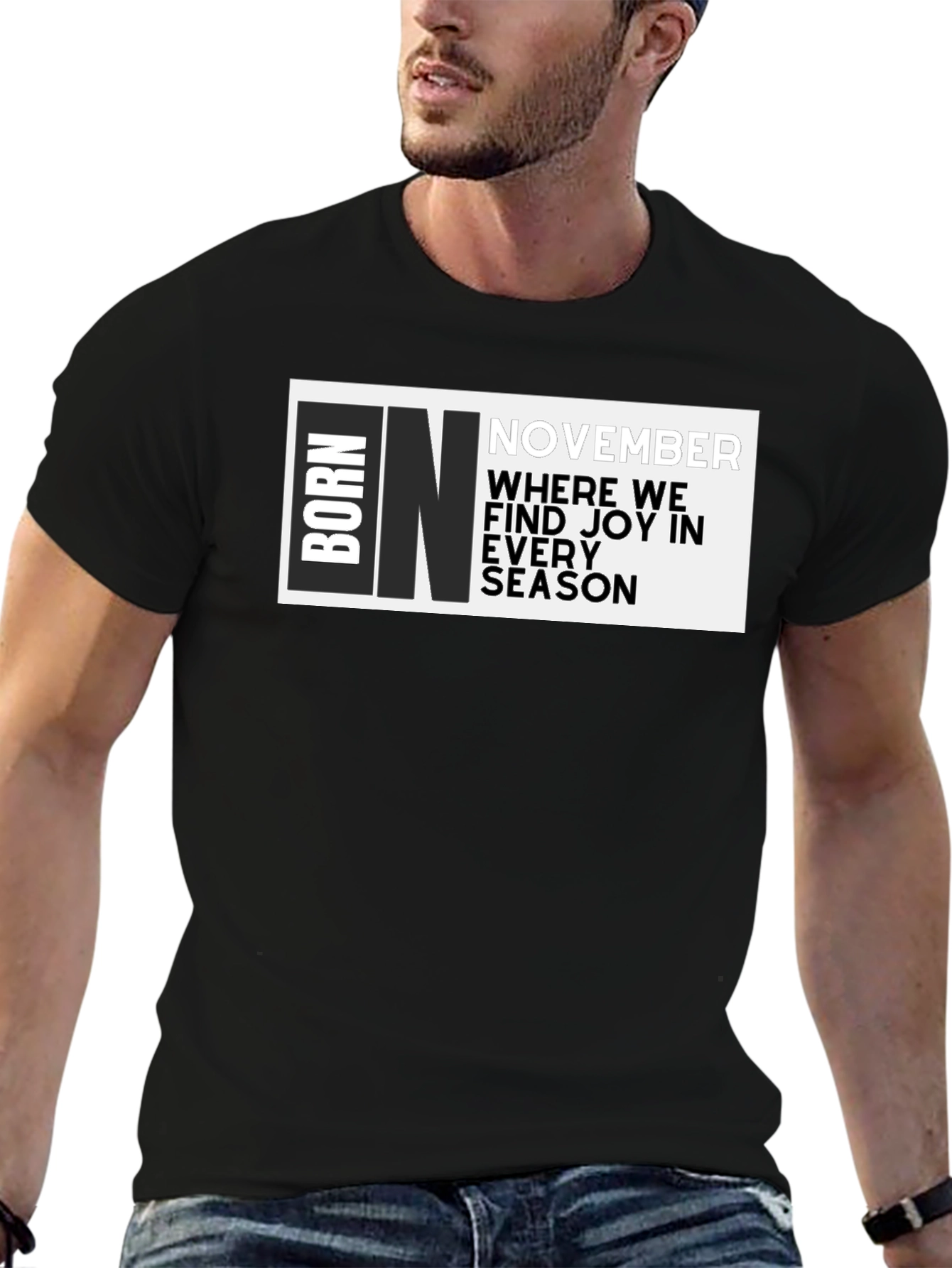 Born In November Graphic T-Shirt