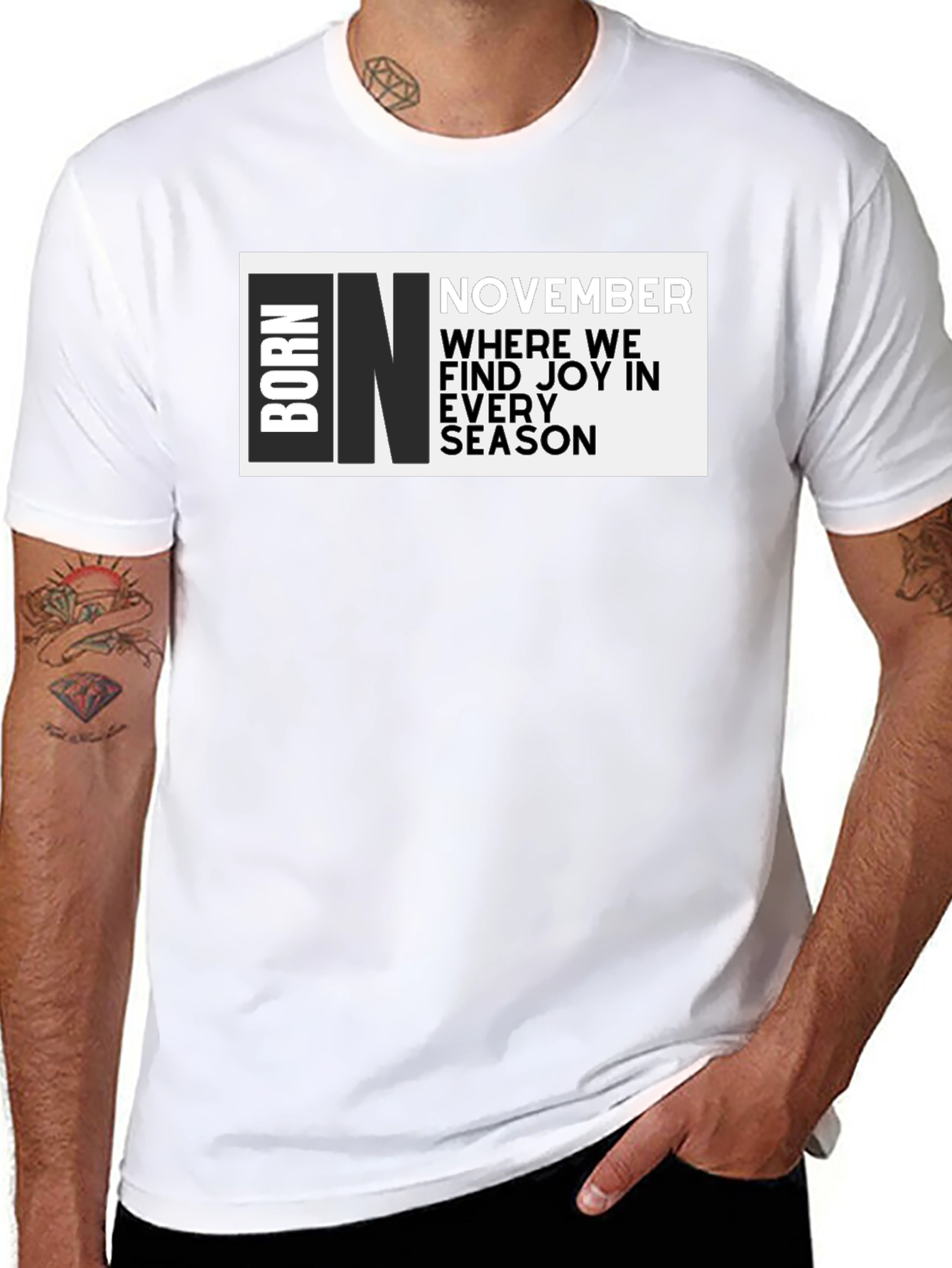 Born In November Graphic T-Shirt