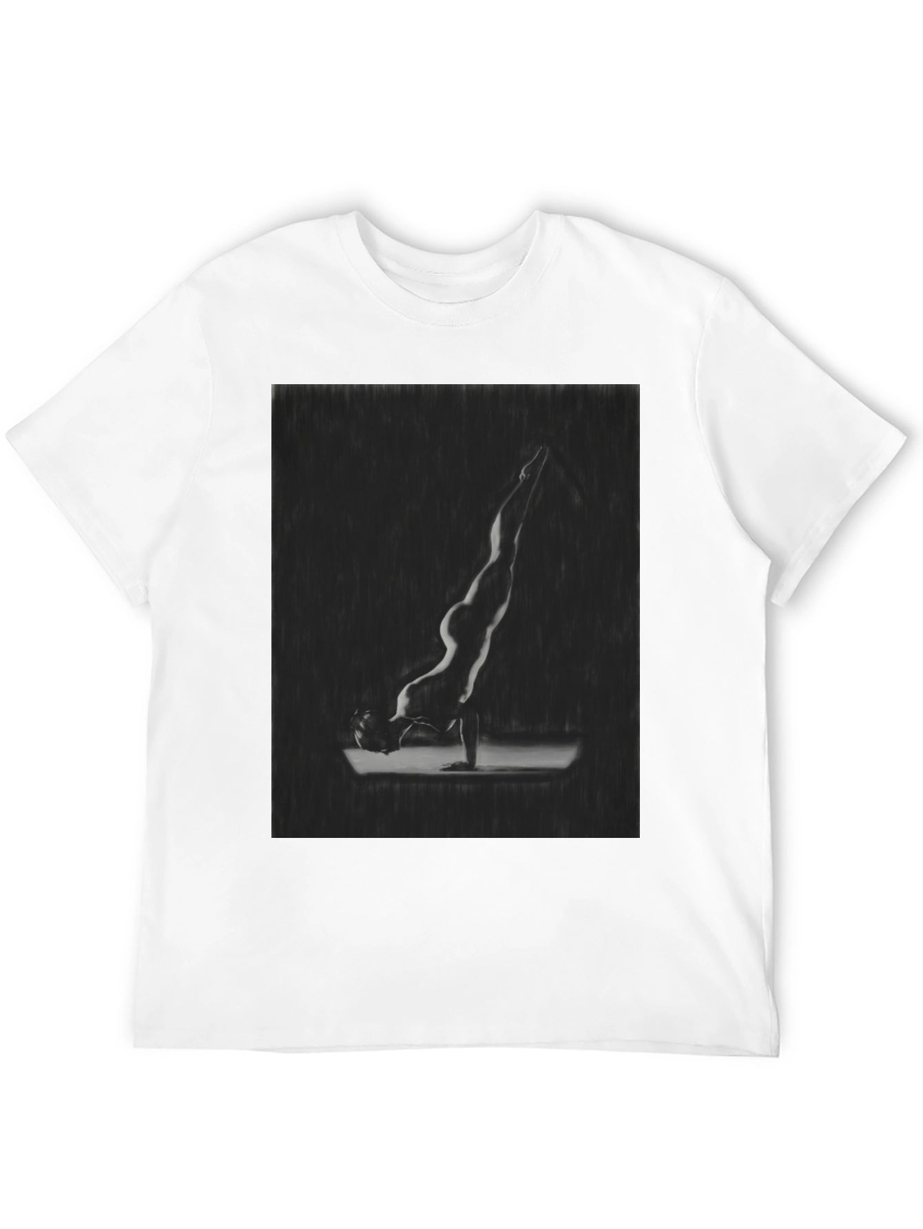 Yoga Pose Graphic Tee - Mens Black T-Shirt