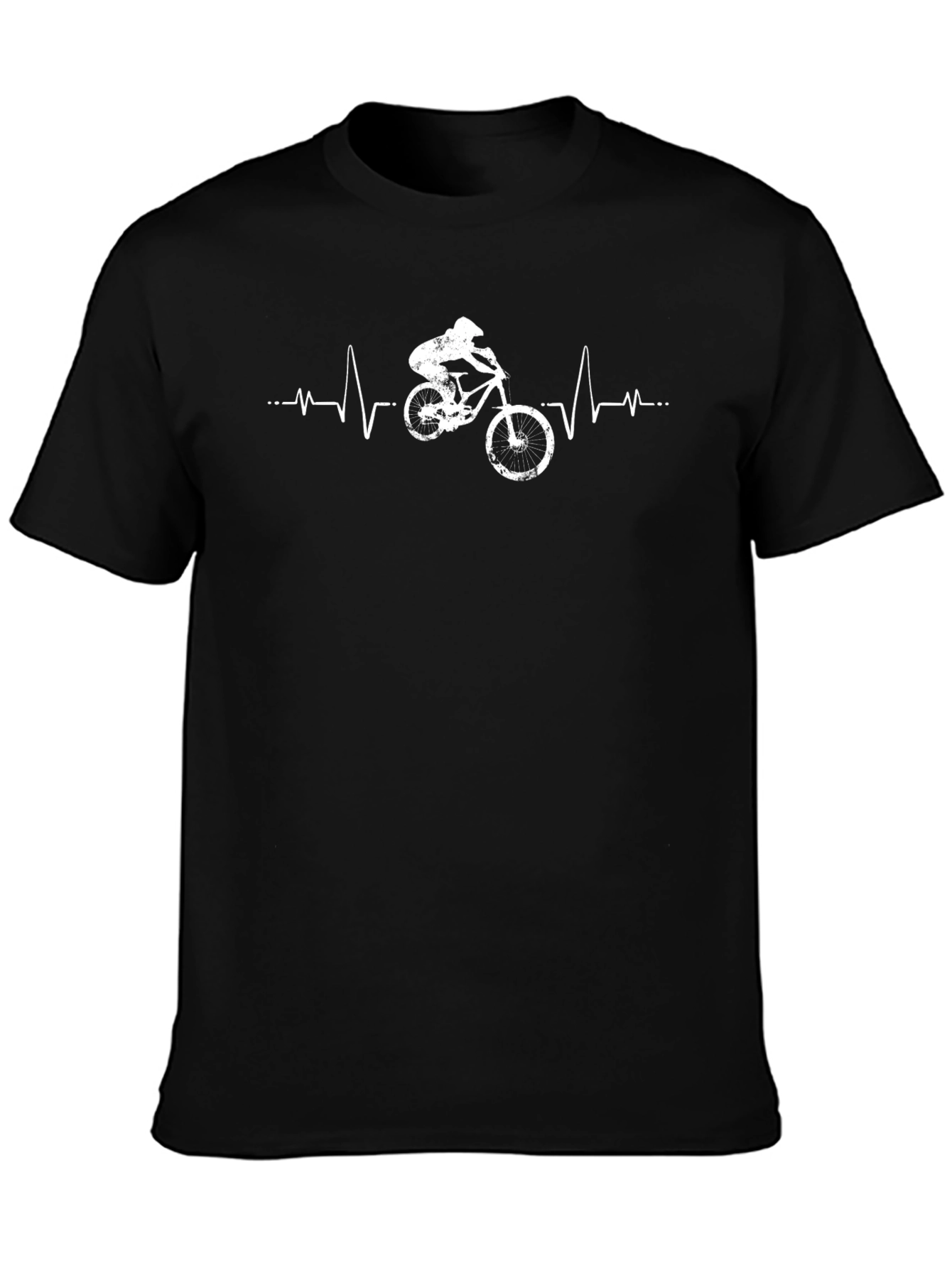 Mountain Biker Heartbeat T-Shirt - Ride On!