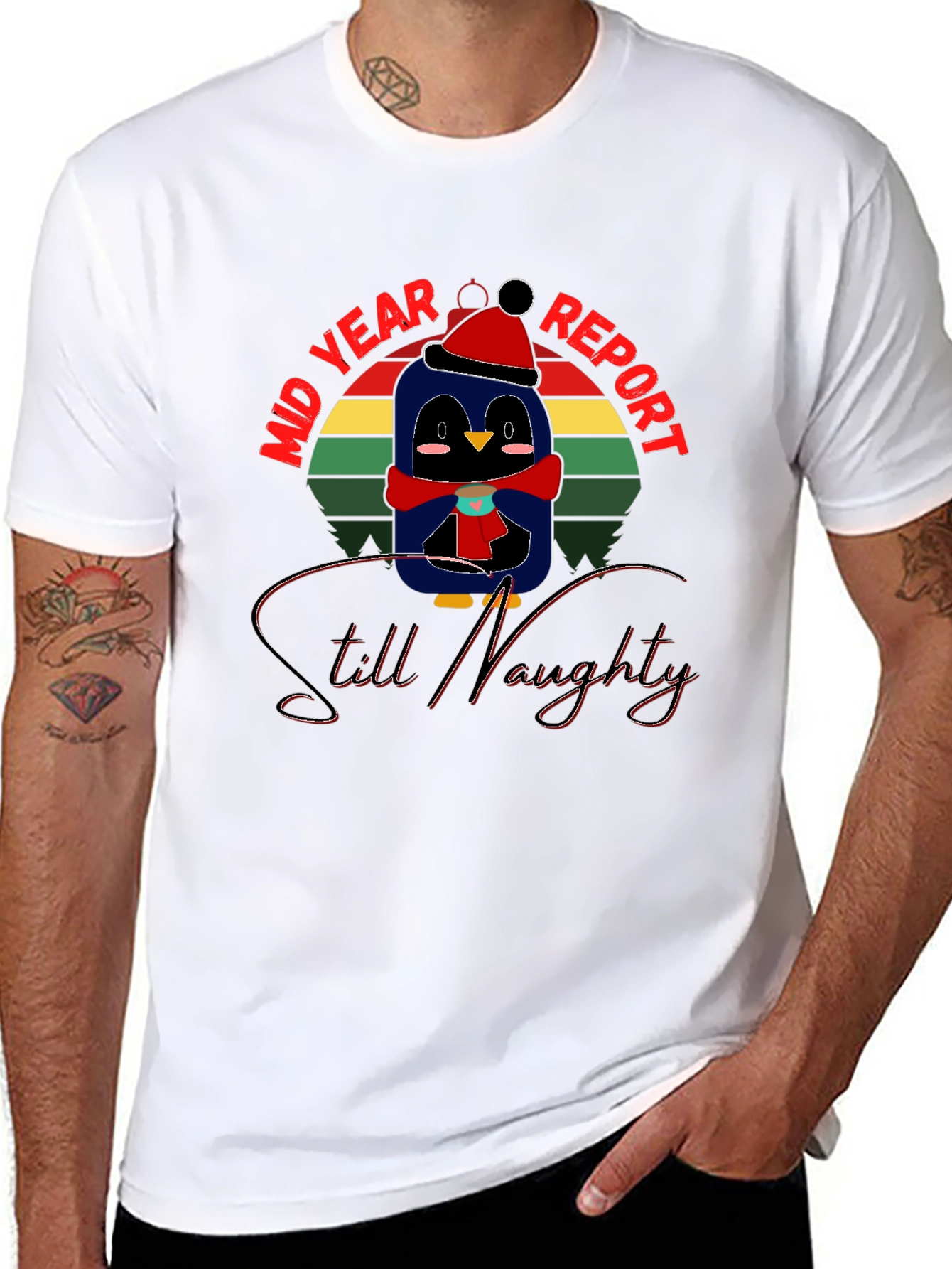 Mid Year Report Still Naughty Penguin T-Shirt