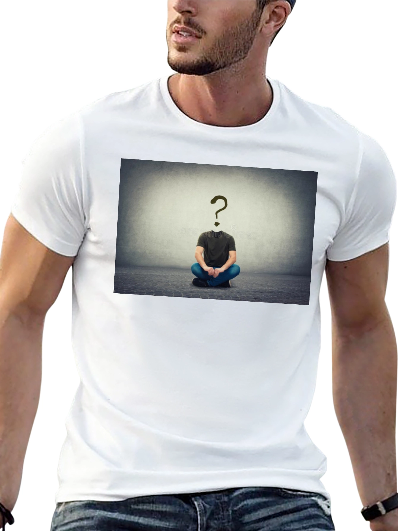 Question Mark Head T-Shirt - Enigmatic Style