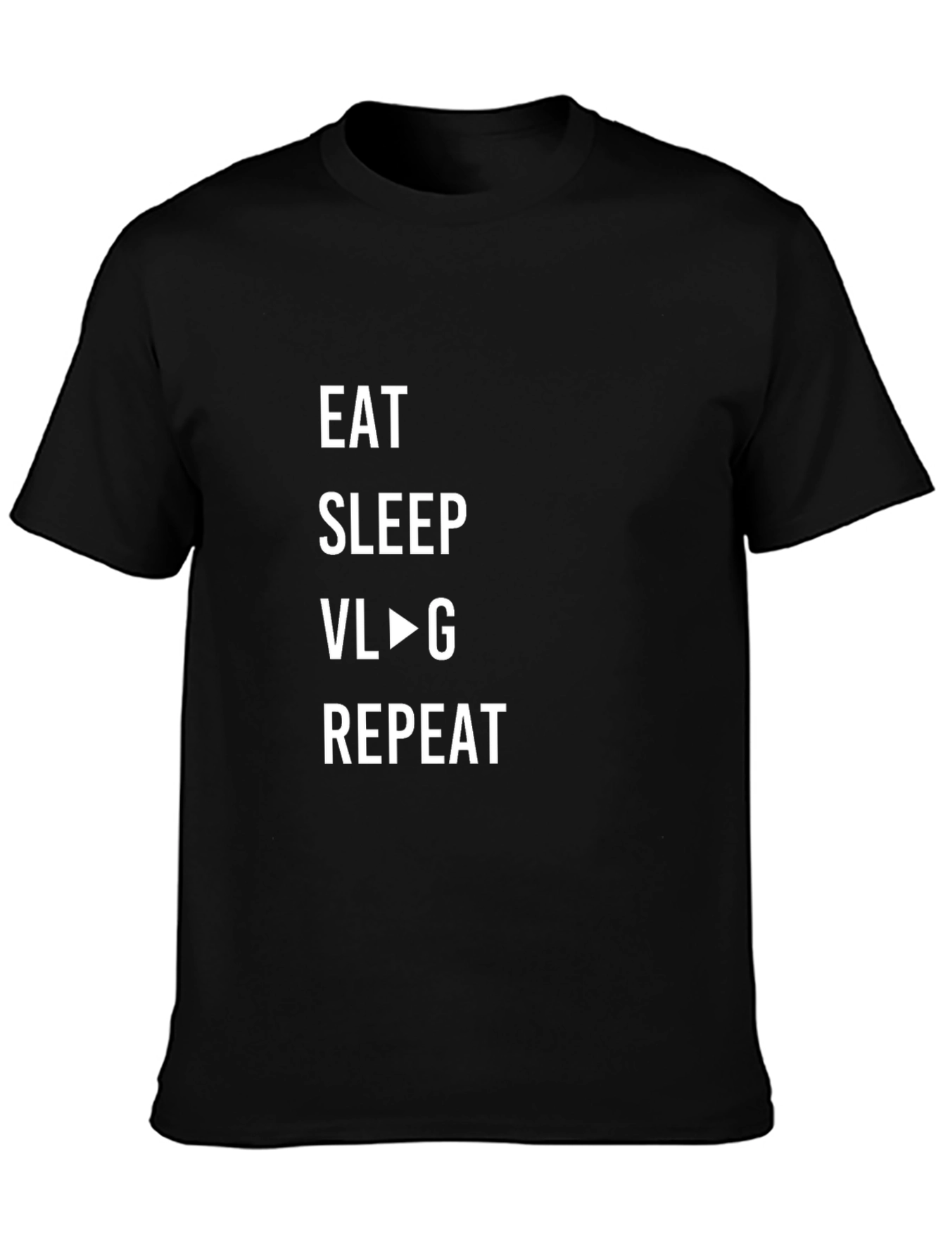 Eat Sleep Vlog Repeat Graphic T-Shirt