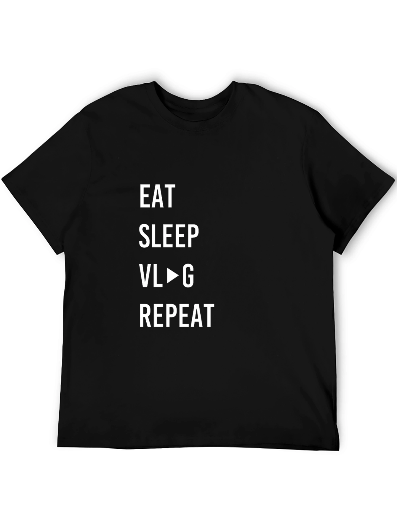 Eat Sleep Vlog Repeat Graphic T-Shirt