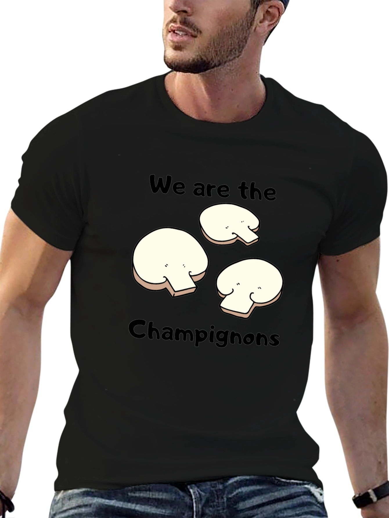 Mushroom Graphic T-Shirt - We Are The Champignons!