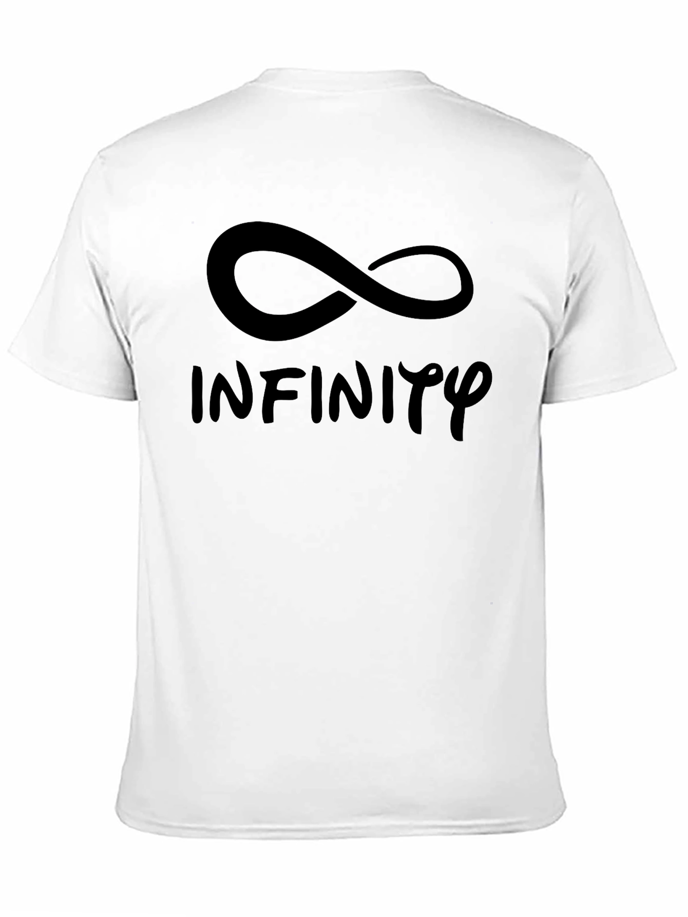 Infinity Symbol Graphic Black T-Shirt