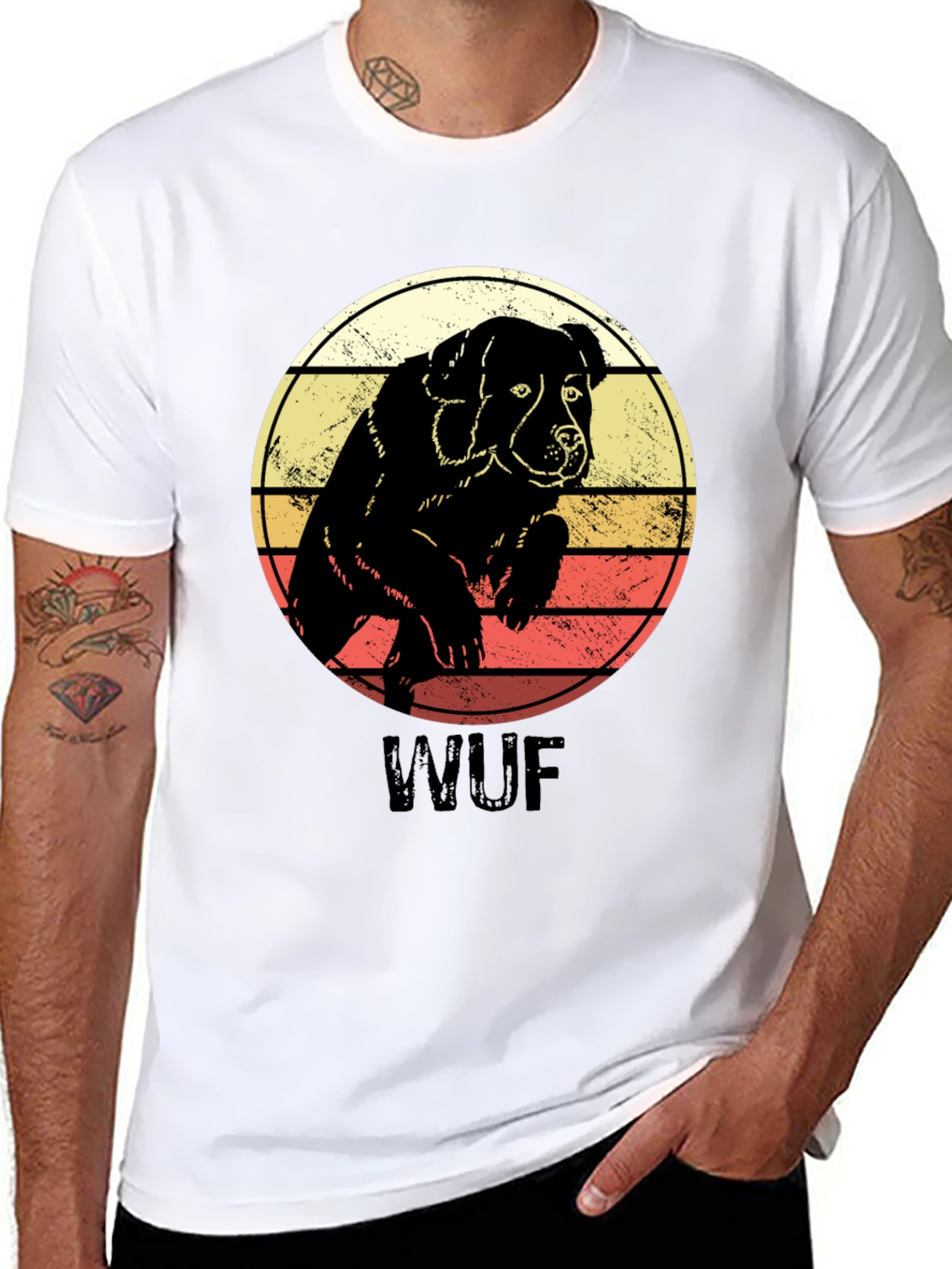 Retro Dog T-Shirt - WUF Graphic Tee