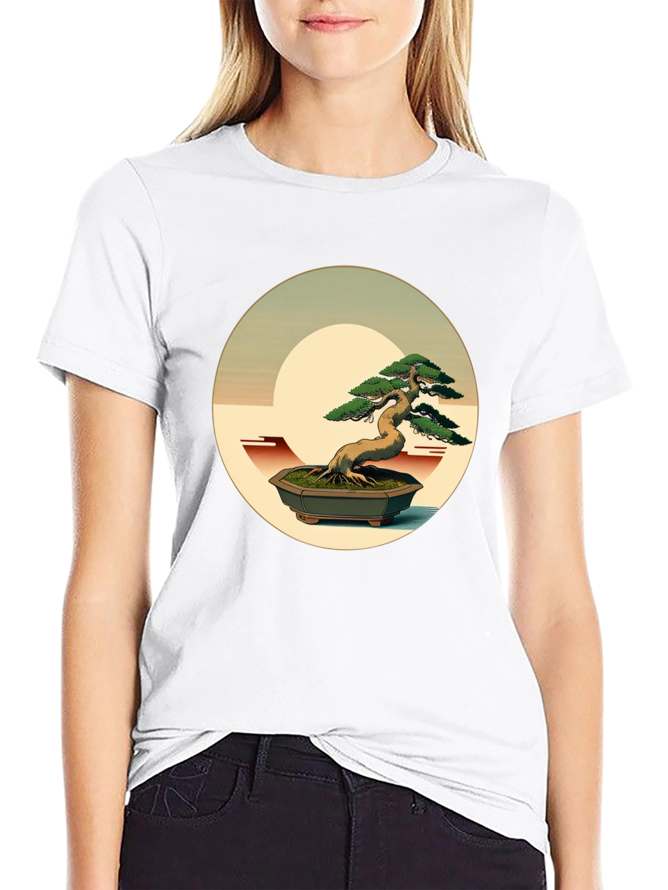 Bonsai Graphic Tee - Artistic Nature Shirt