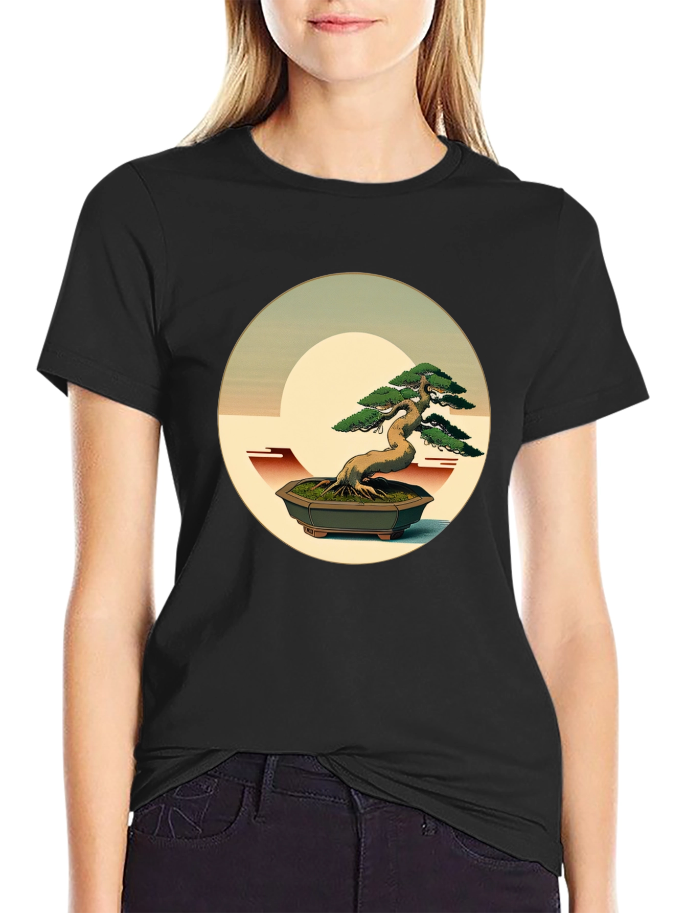 Bonsai Graphic Tee - Artistic Nature Shirt