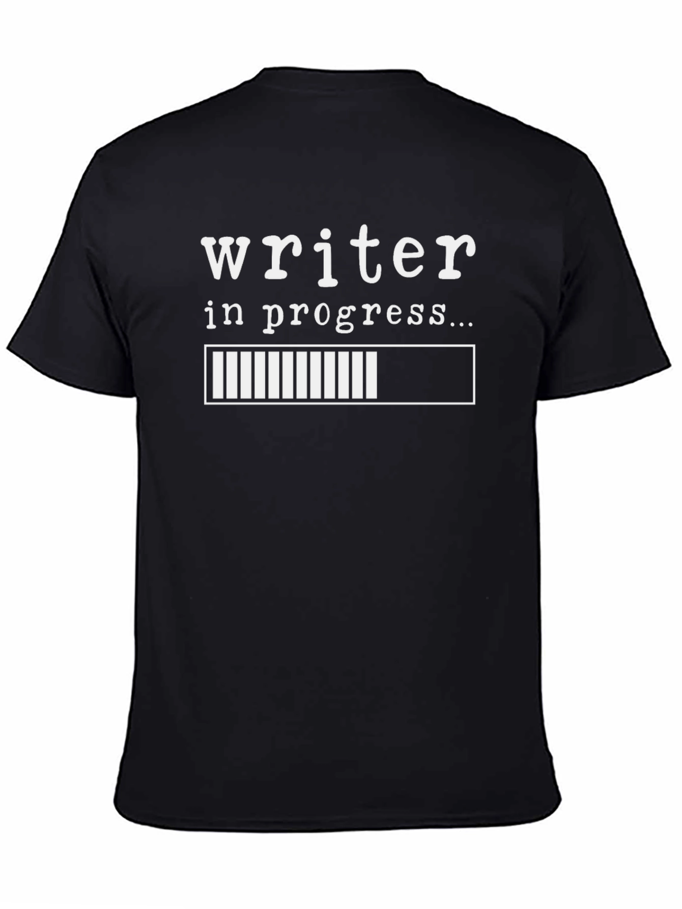 Writer in Progress T-Shirt - Black Cotton Tee