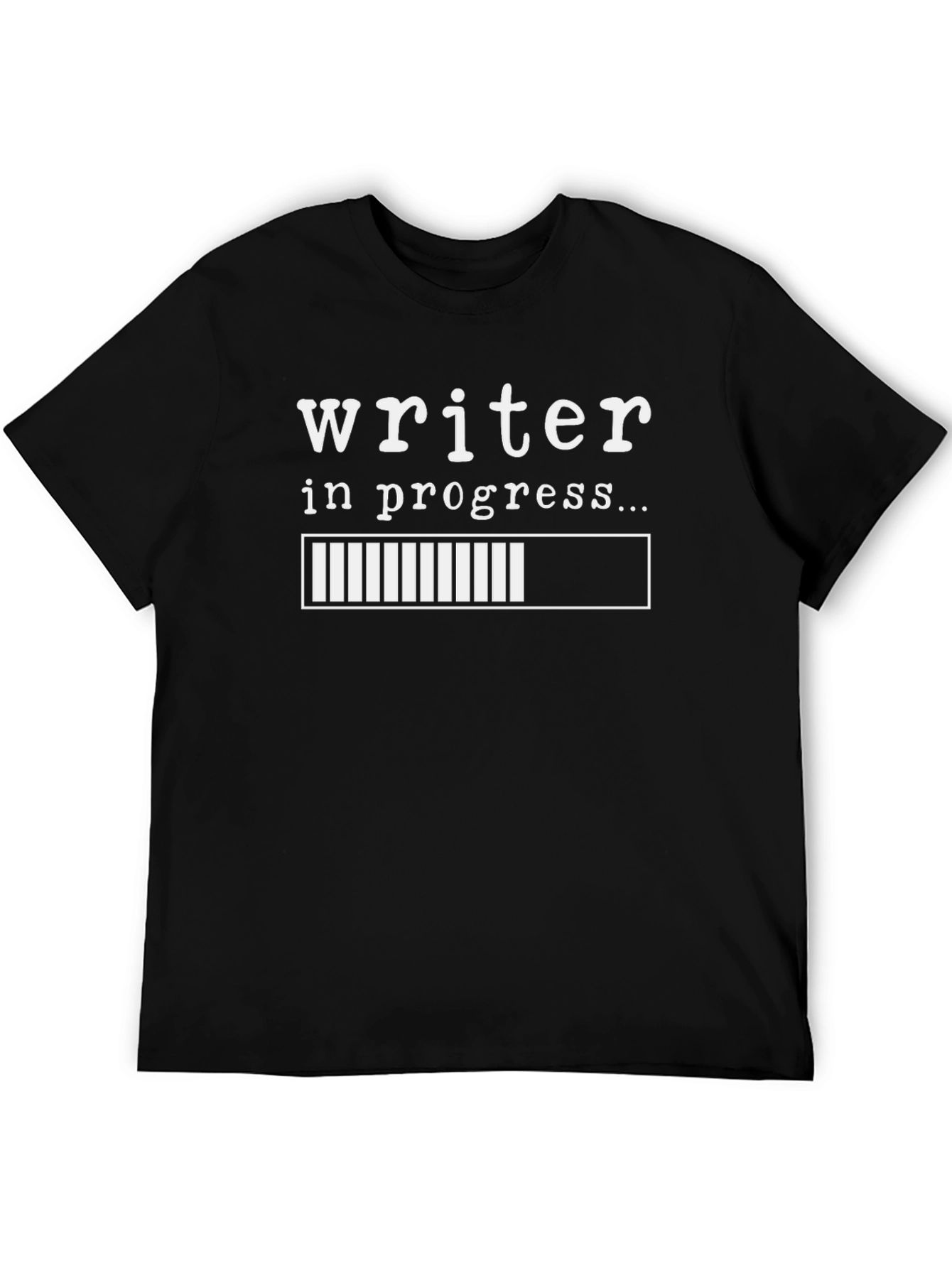 Writer in Progress T-Shirt - Black Cotton Tee
