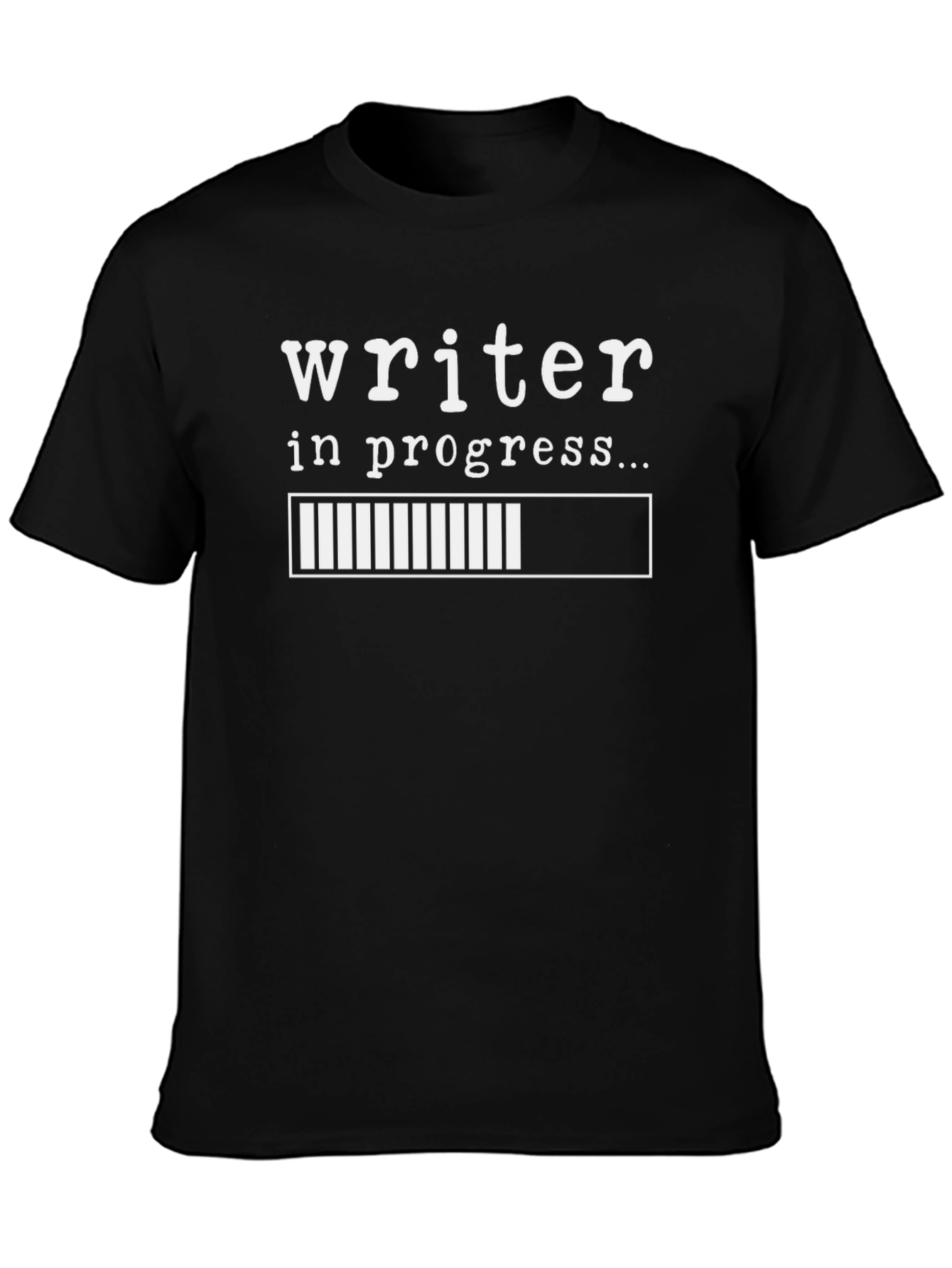 Writer in Progress T-Shirt - Black Cotton Tee