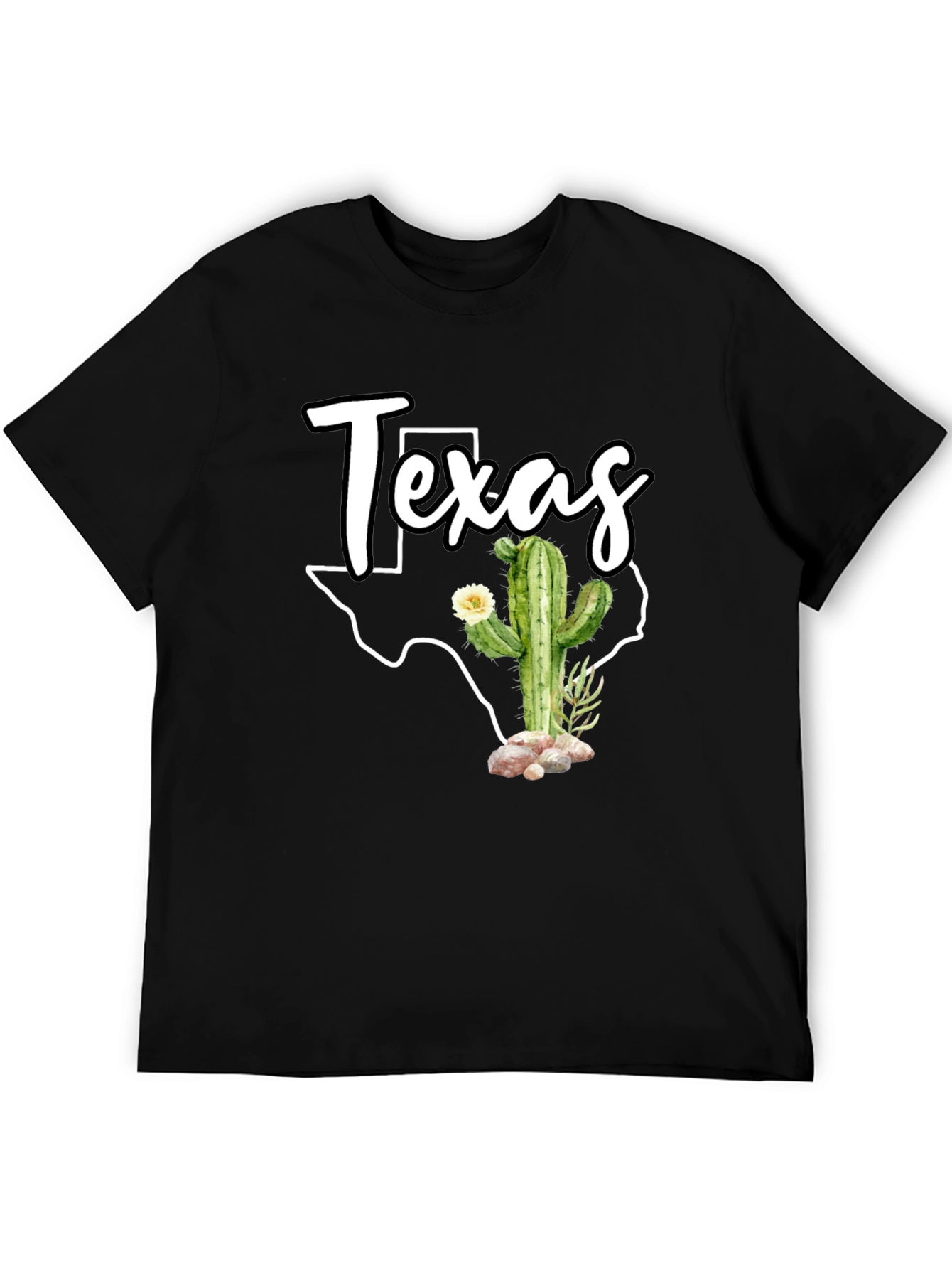Texas Cactus Graphic T-Shirt - State Pride