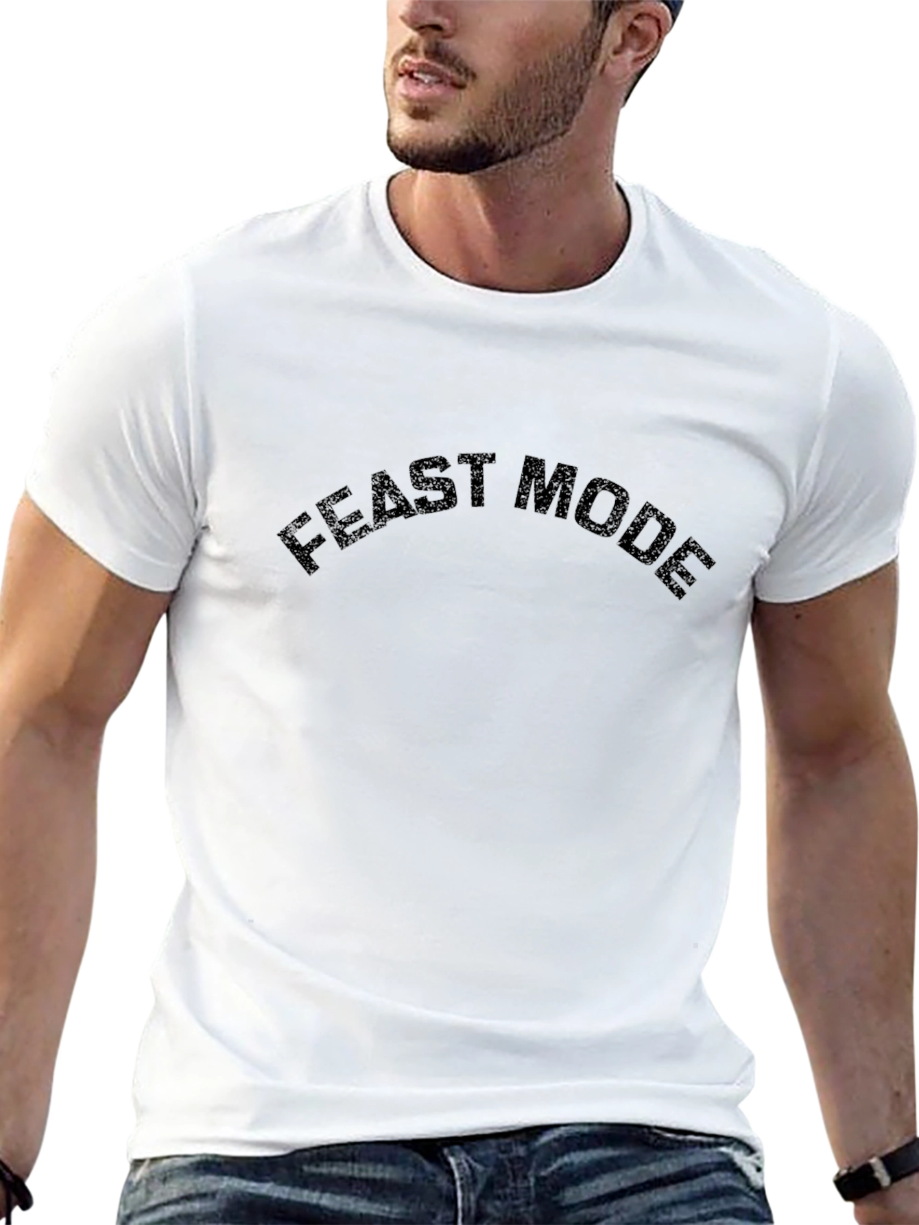 Feast Mode Black Graphic T-Shirt