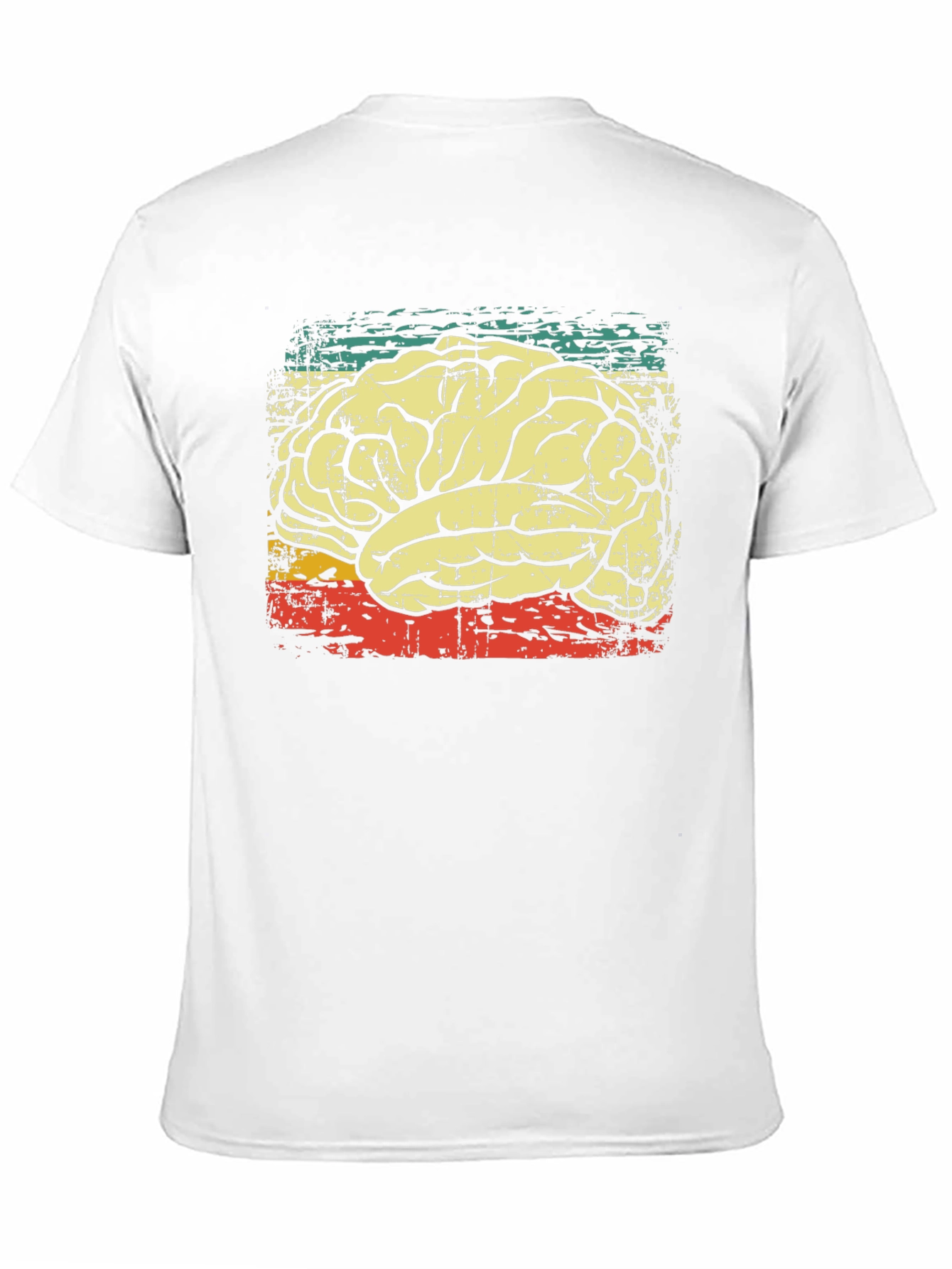 Retro Brain Graphic T-Shirt - Black