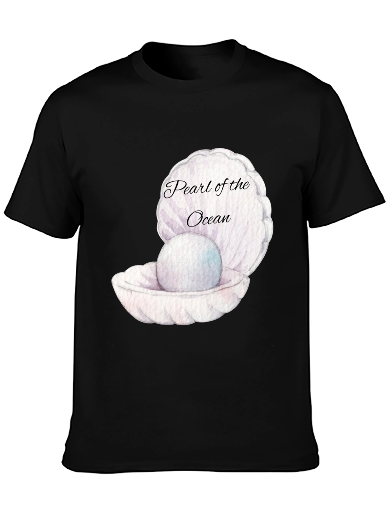 Pearl of the Ocean Black Graphic Tee