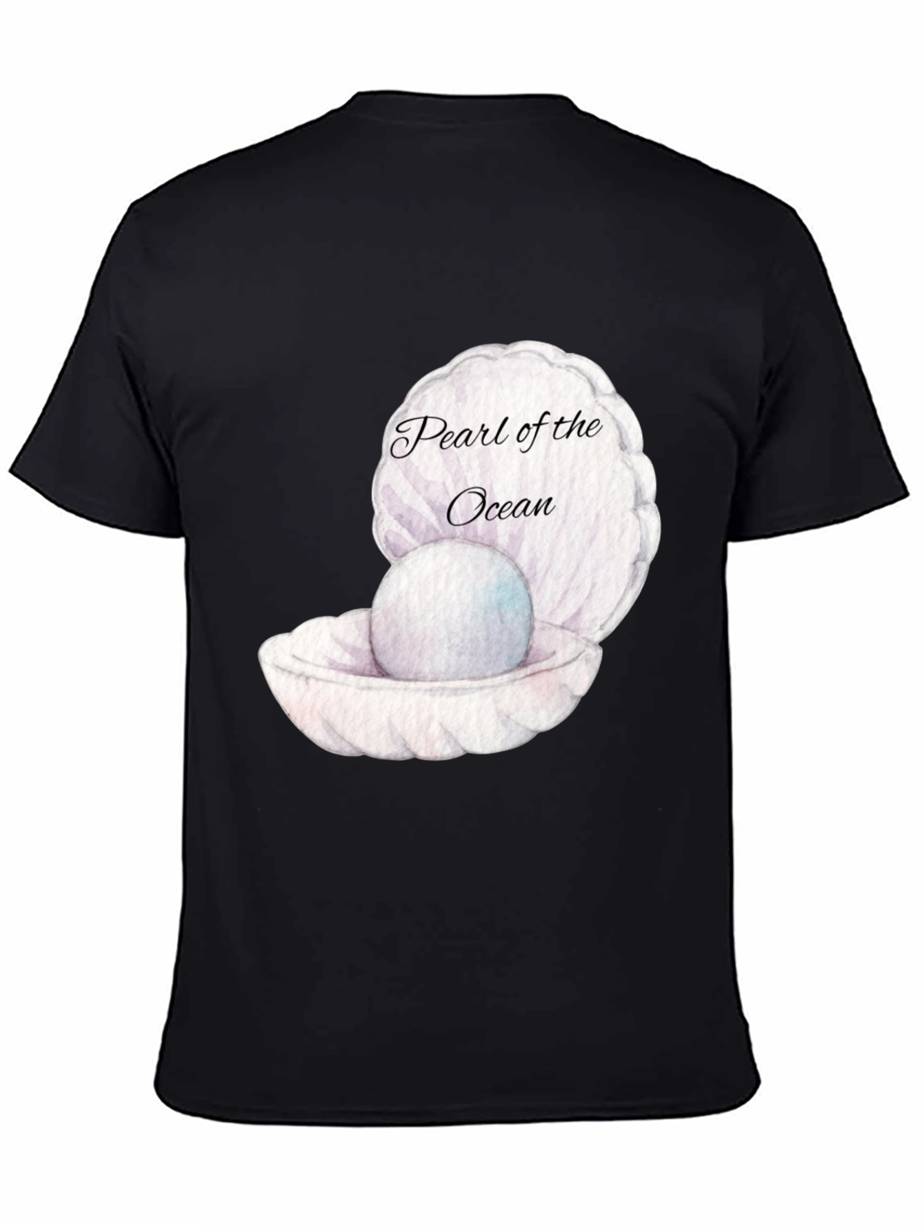 Pearl of the Ocean Black Graphic Tee