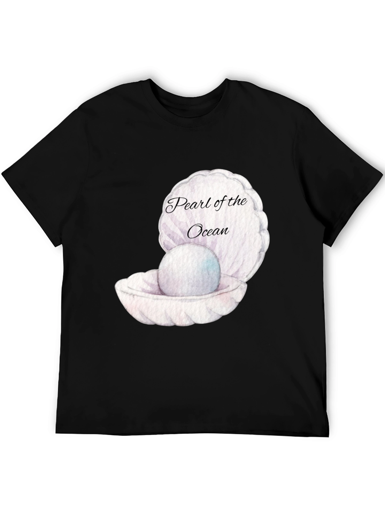 Pearl of the Ocean Black Graphic Tee