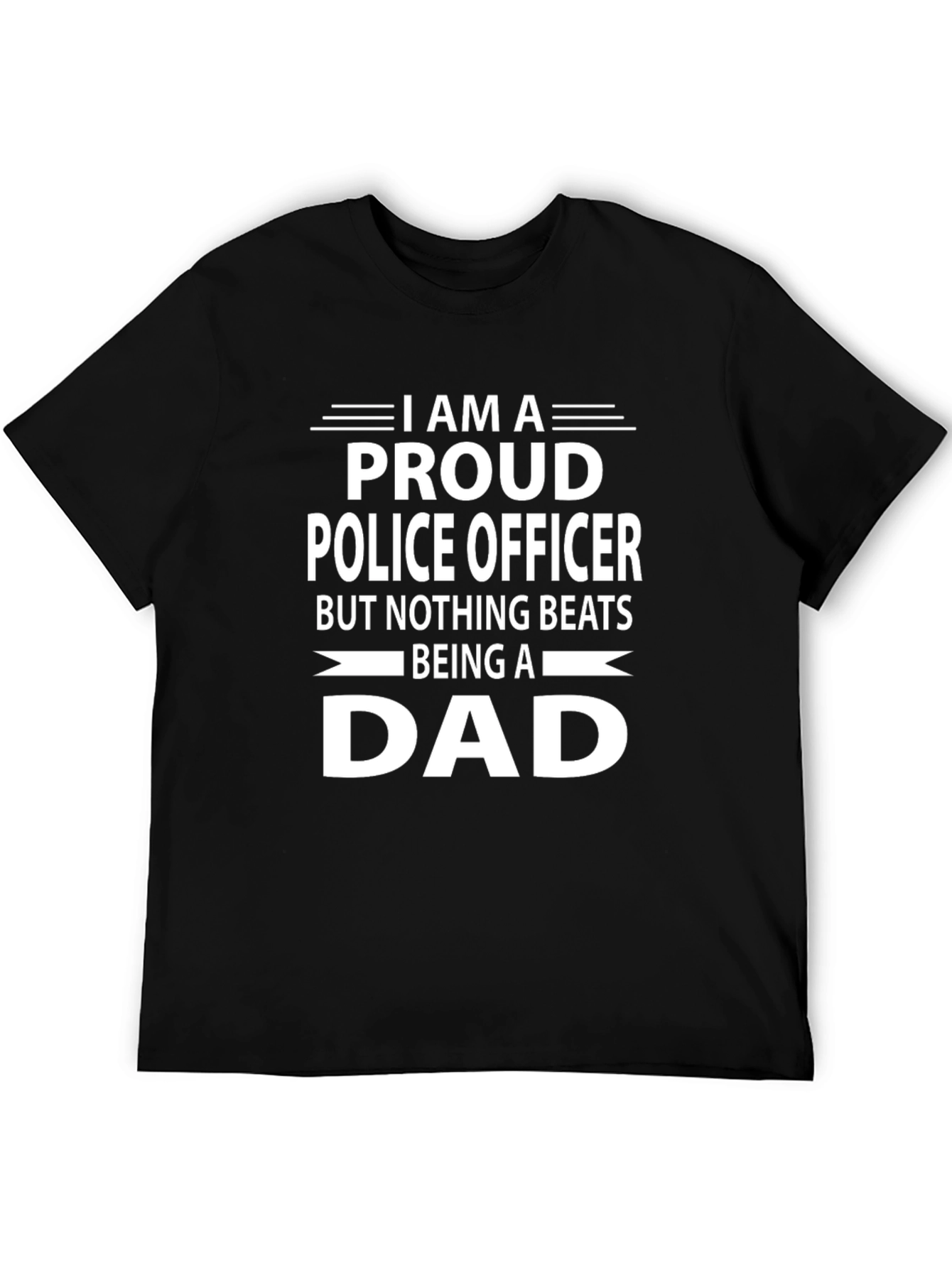 Proud Police Officer Dad T-Shirt - Fathers Day Gift