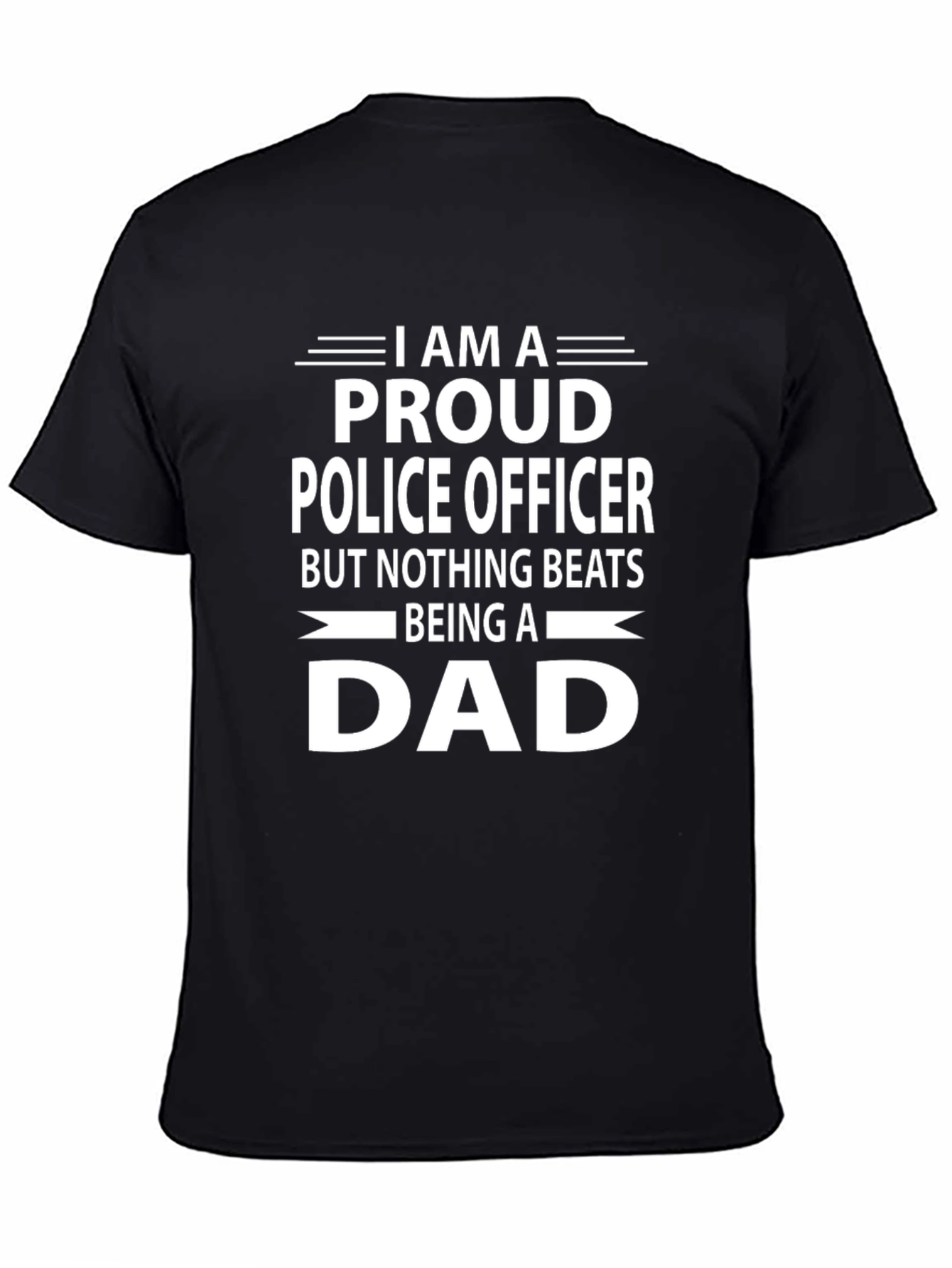 Proud Police Officer Dad T-Shirt - Fathers Day Gift