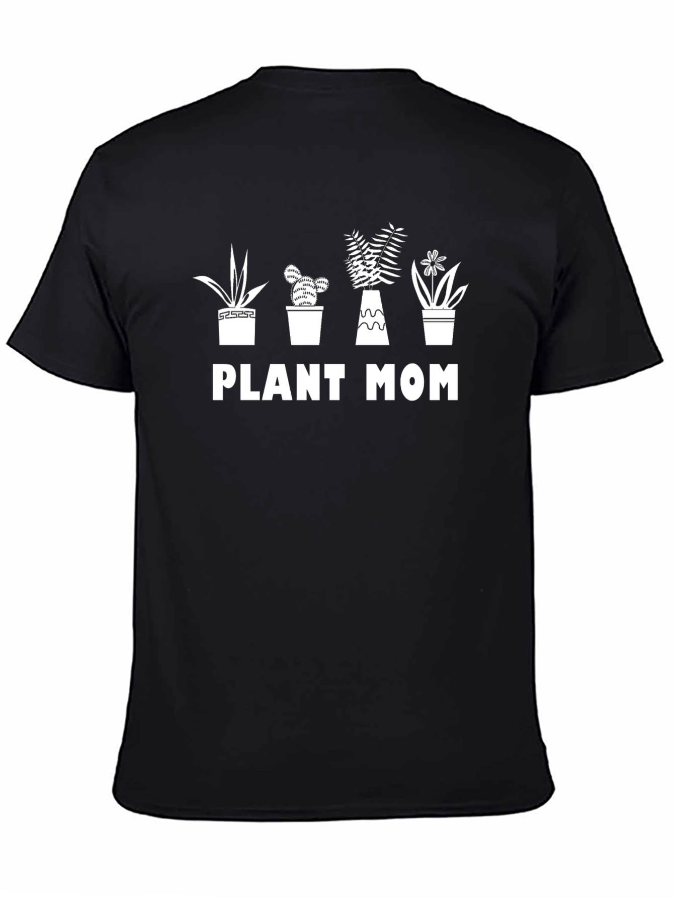 Plant Mom Graphic T-Shirt - Black Cotton Tee