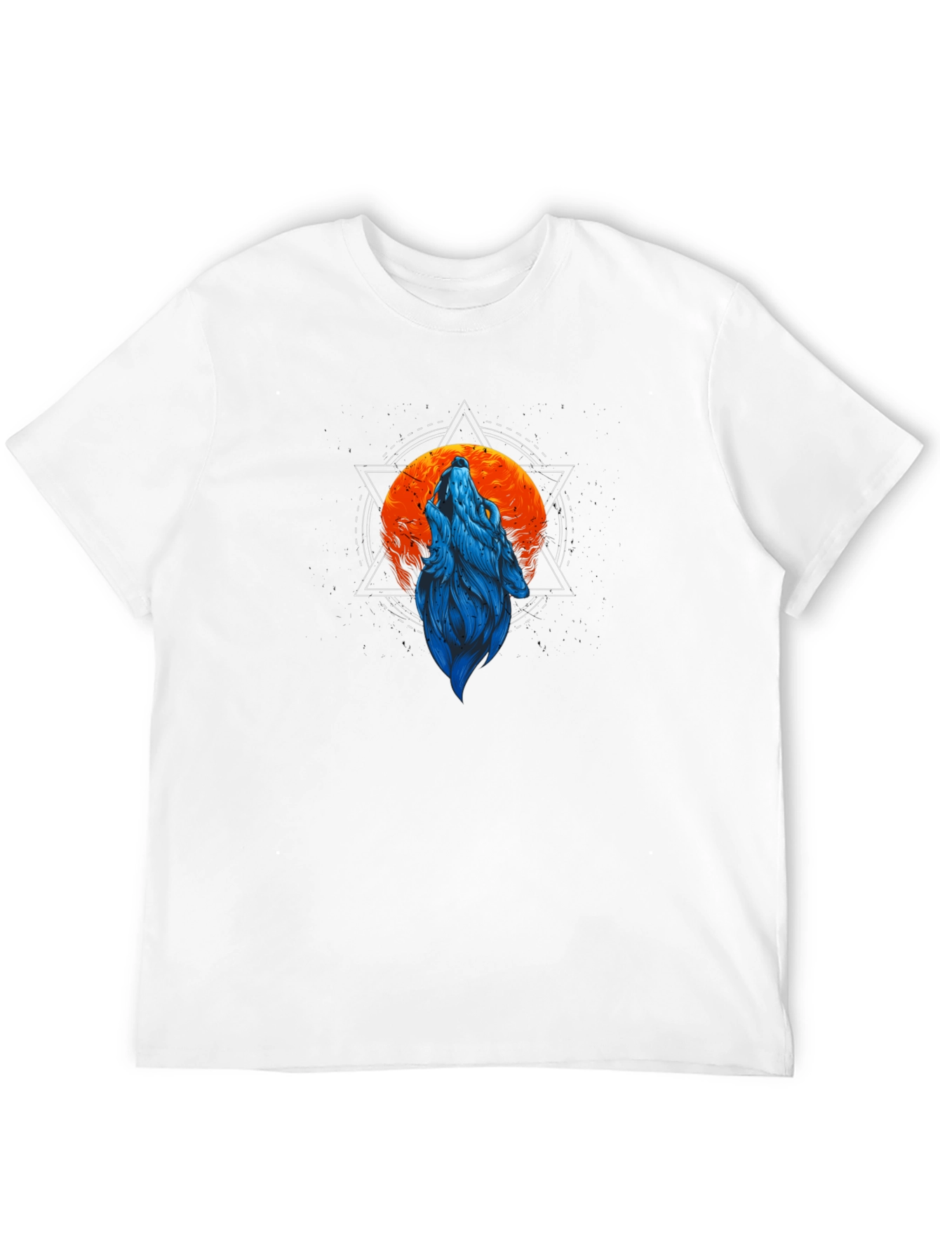 Wolf Moon Graphic T-Shirt - Black