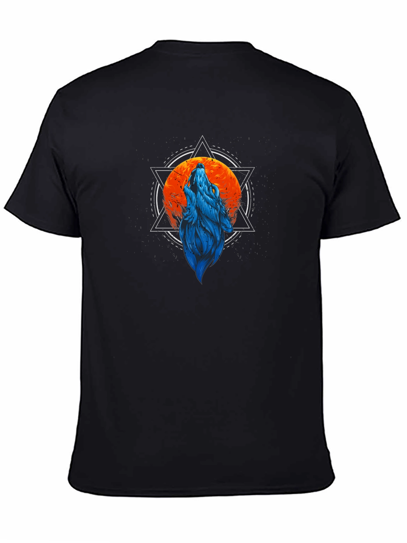 Wolf Moon Graphic T-Shirt - Black