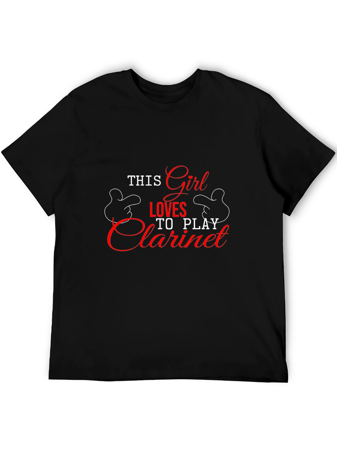 This Girl Loves Clarinet T-Shirt - Black
