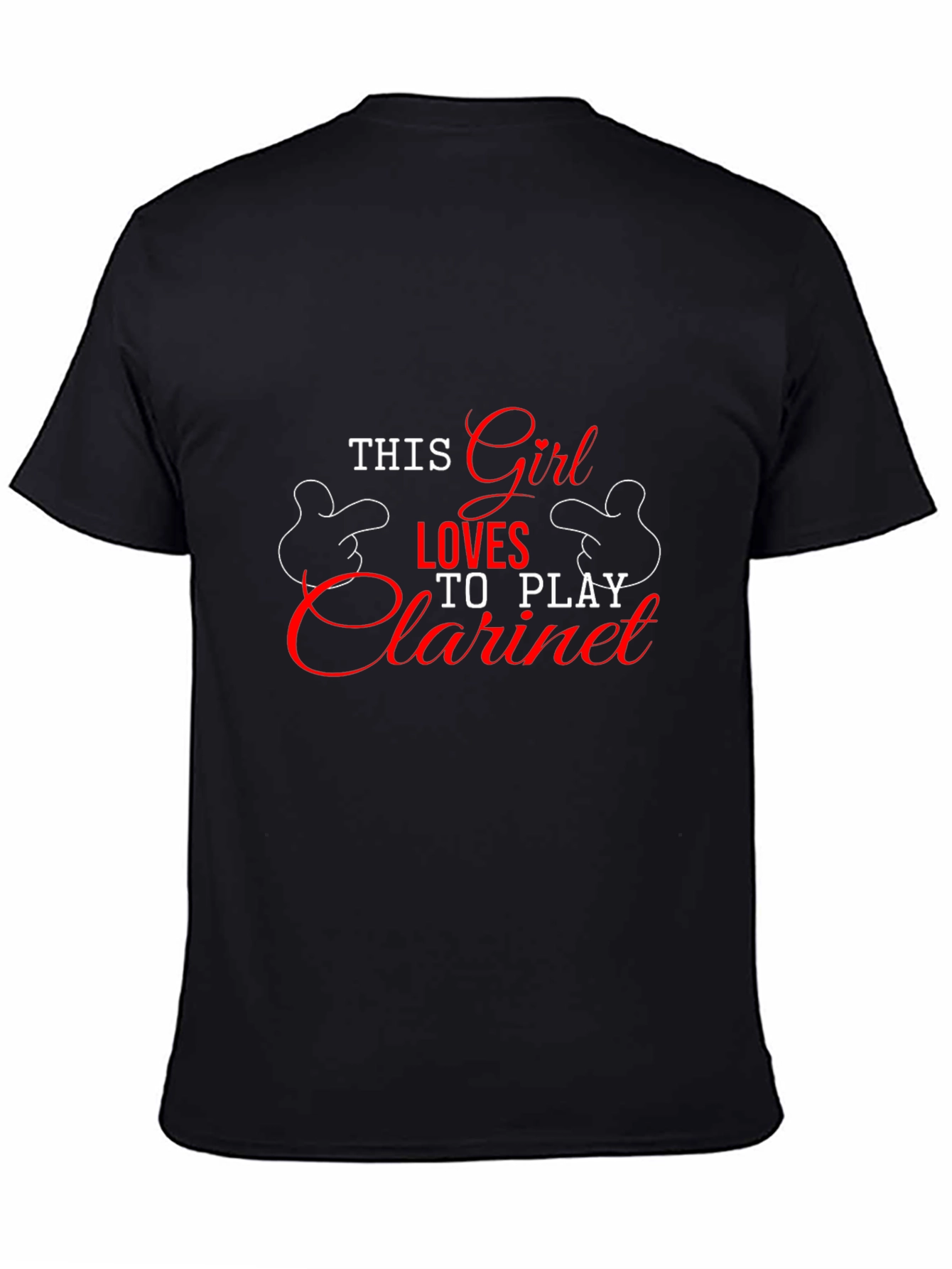 This Girl Loves Clarinet T-Shirt - Black