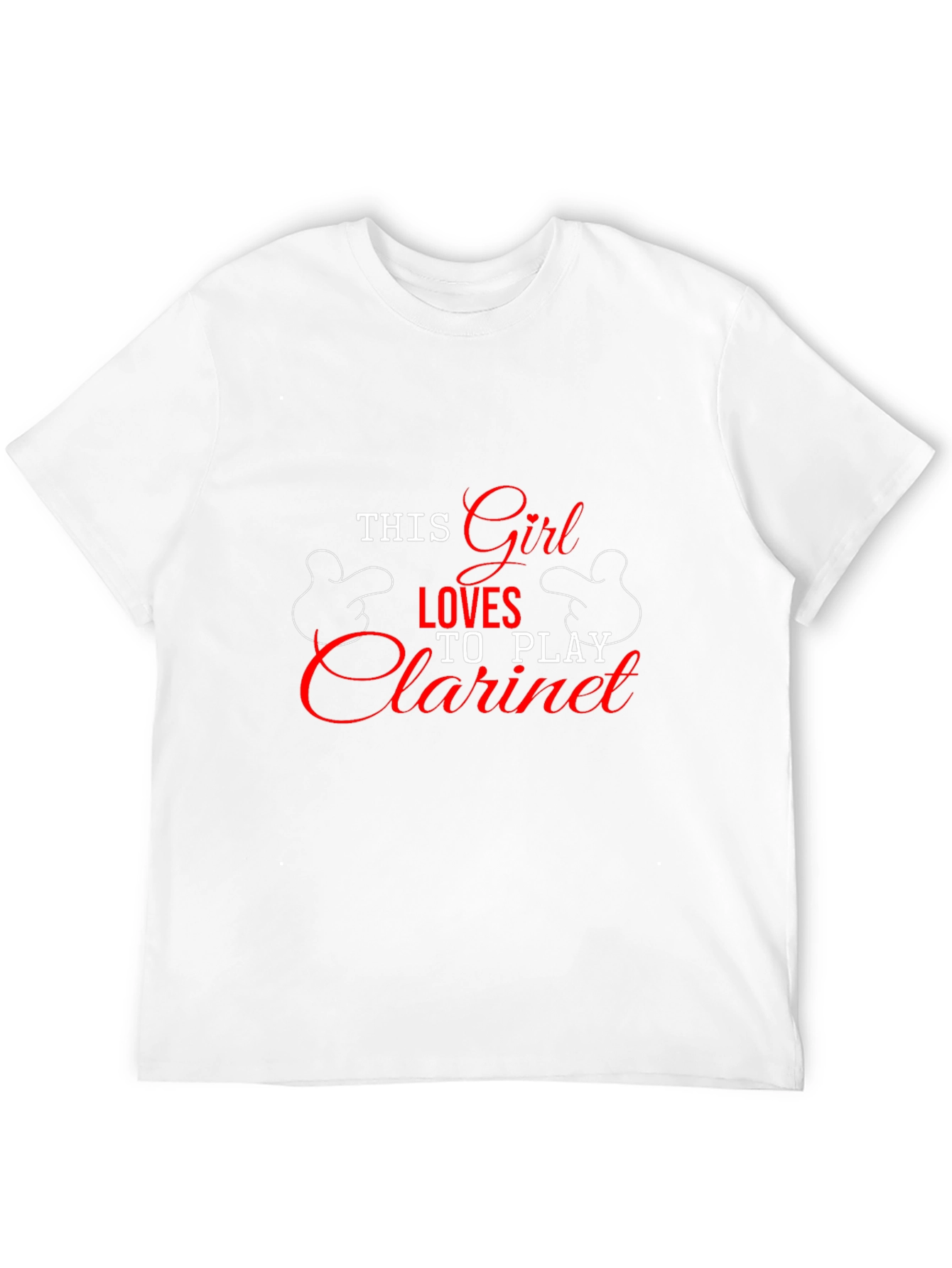 This Girl Loves Clarinet T-Shirt - Black