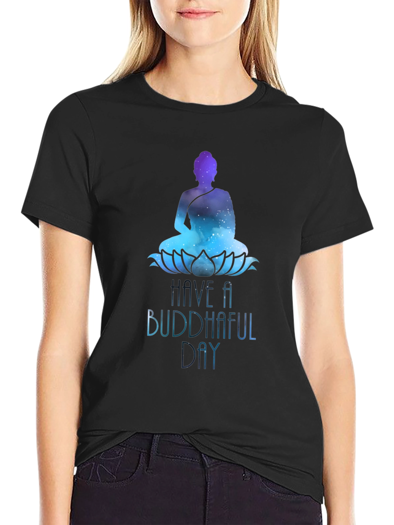 Buddhaful Day Graphic Tee - Meditative Style