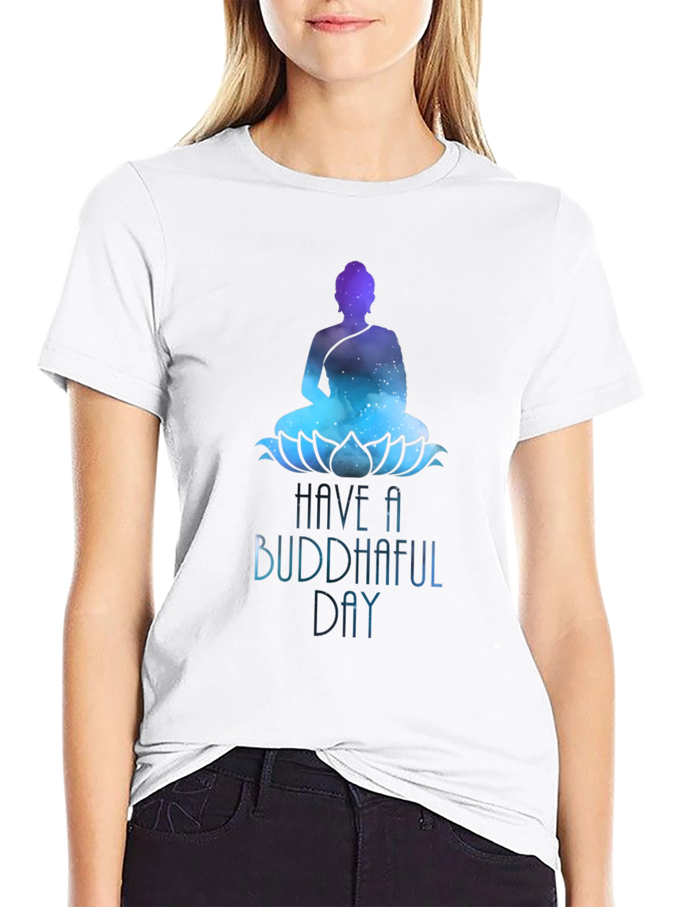Buddhaful Day Graphic Tee - Meditative Style