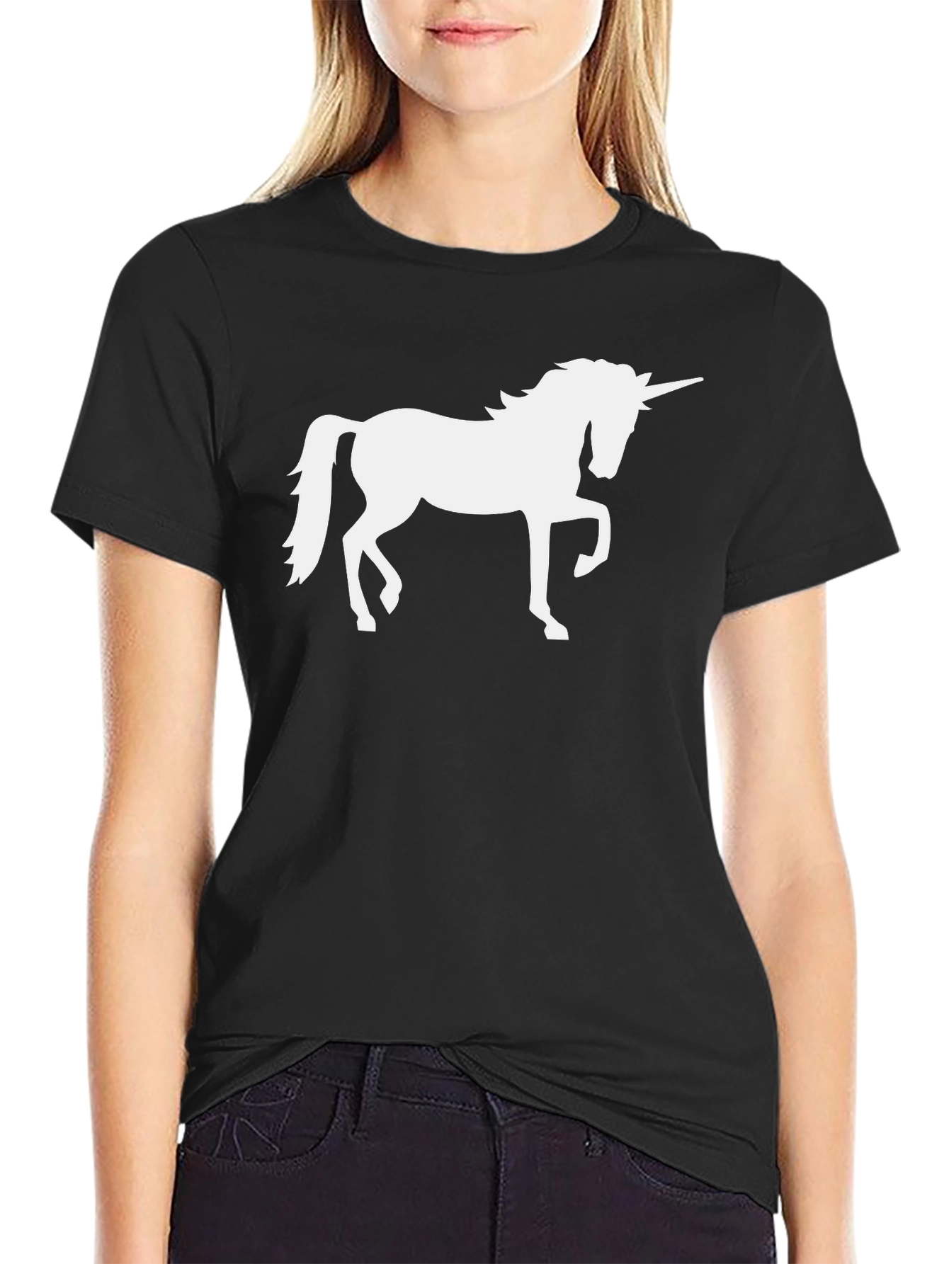 Unicorn Graphic Tee - Black