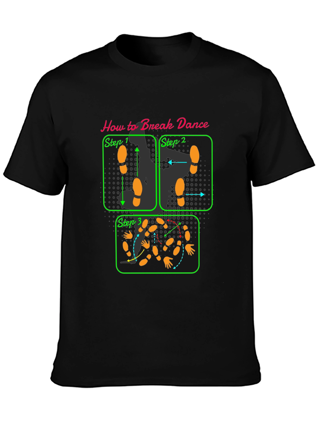 Break Dance Instruction T-Shirt