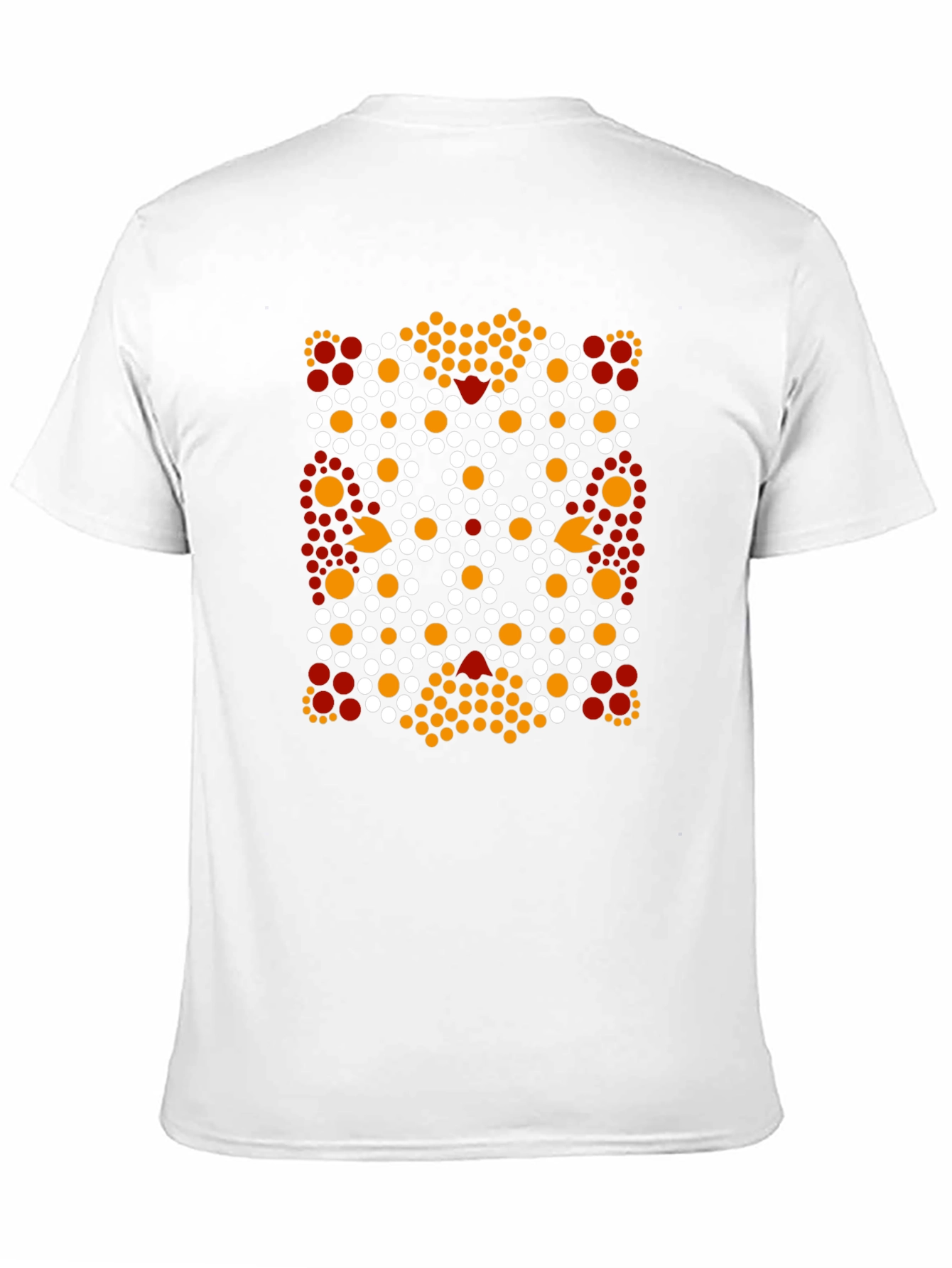 Abstract Dotted Pattern Black T-Shirt