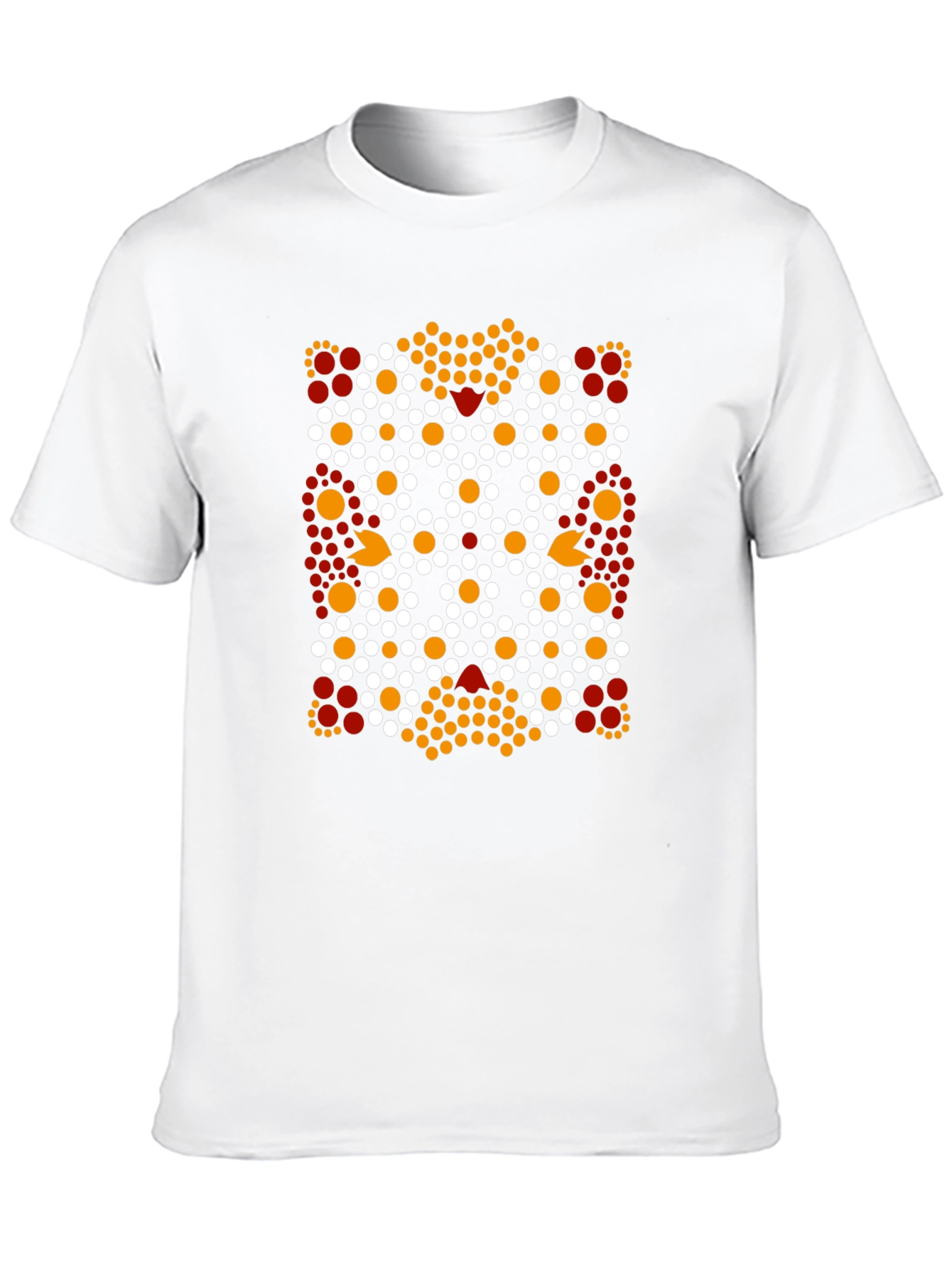 Abstract Dotted Pattern Black T-Shirt